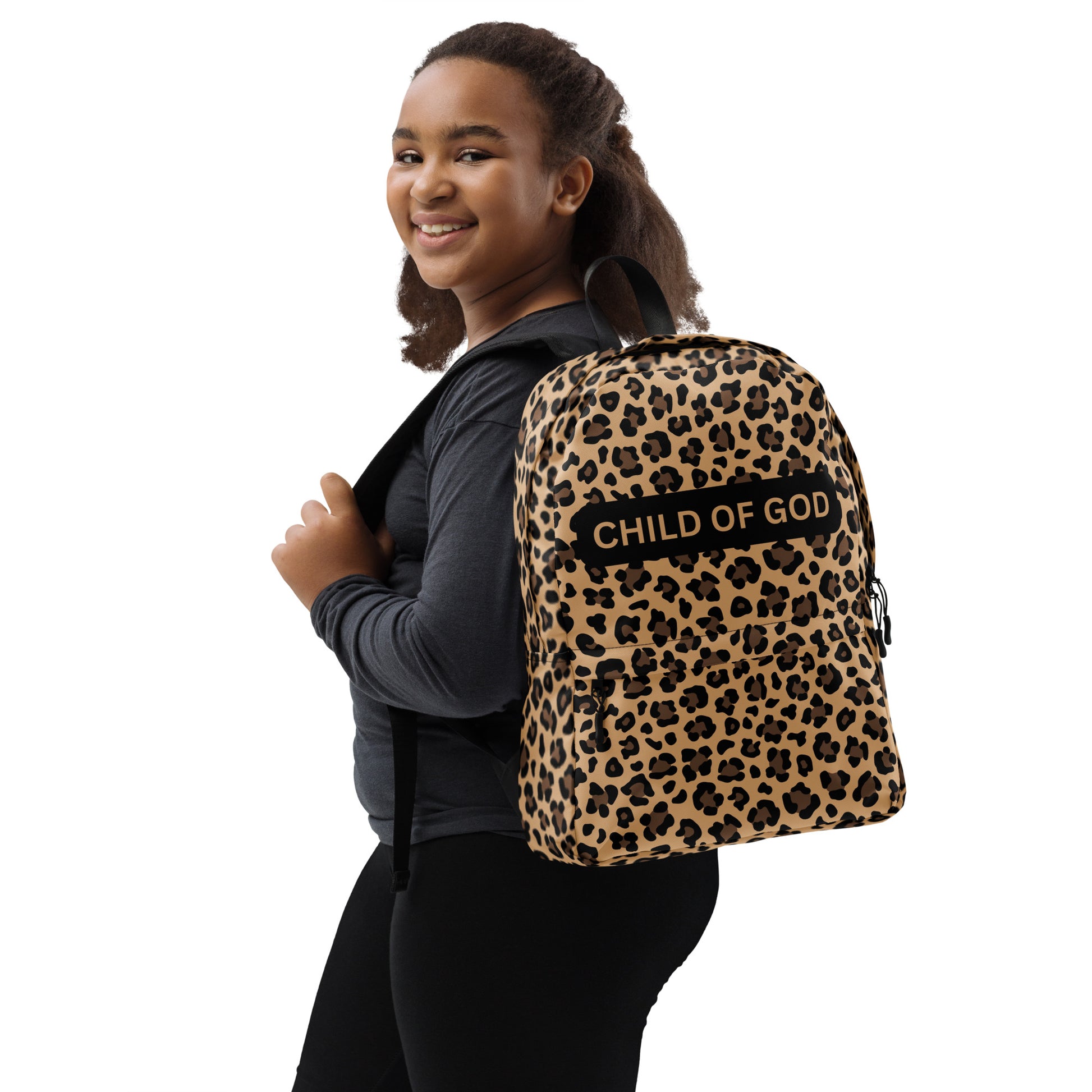 Cheetah Print School Backpack