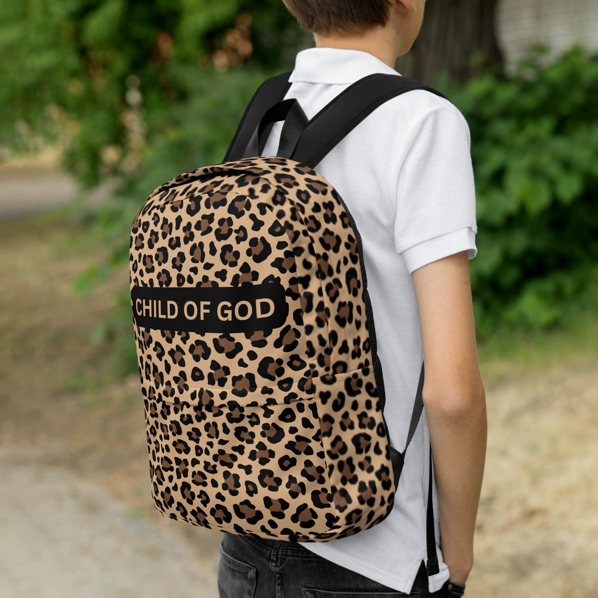Cheetah Print School Backpack