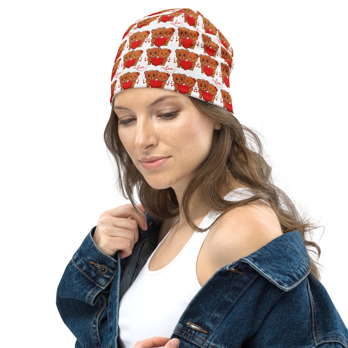 Teddy Bear All-Over Print Beanie