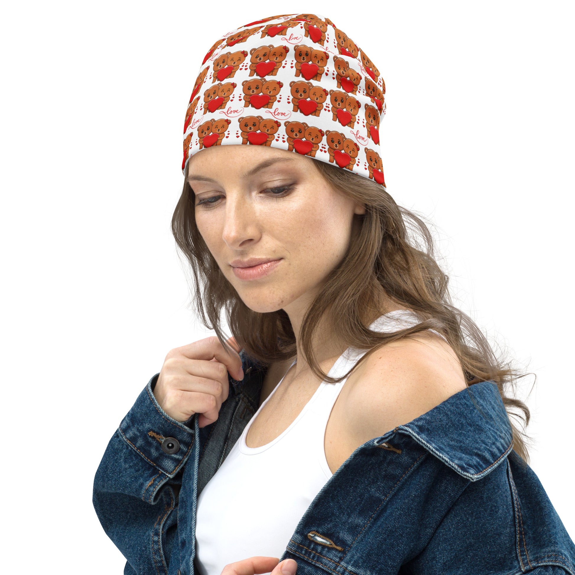 Teddy Bear All-Over Print Beanie