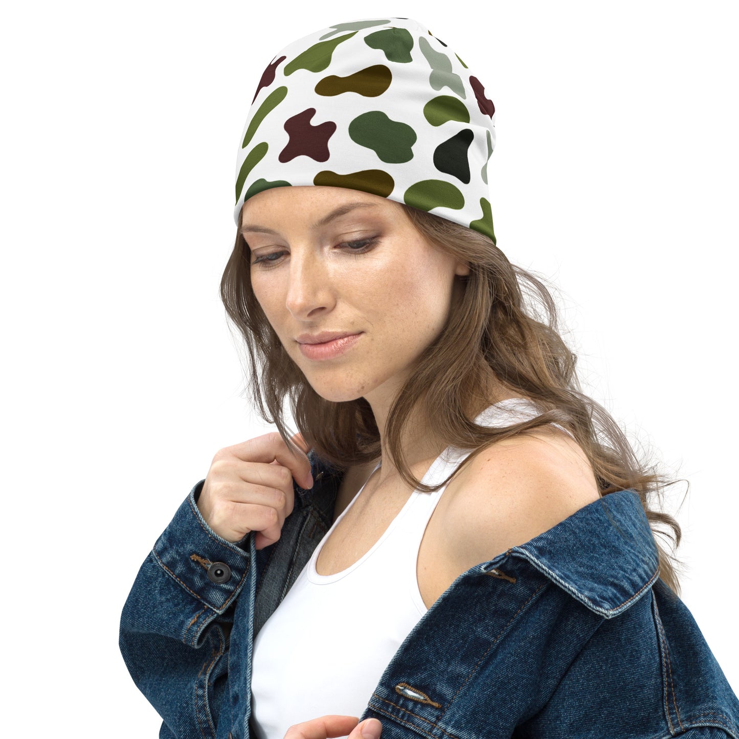 Camouflage All-Over Print Beanie