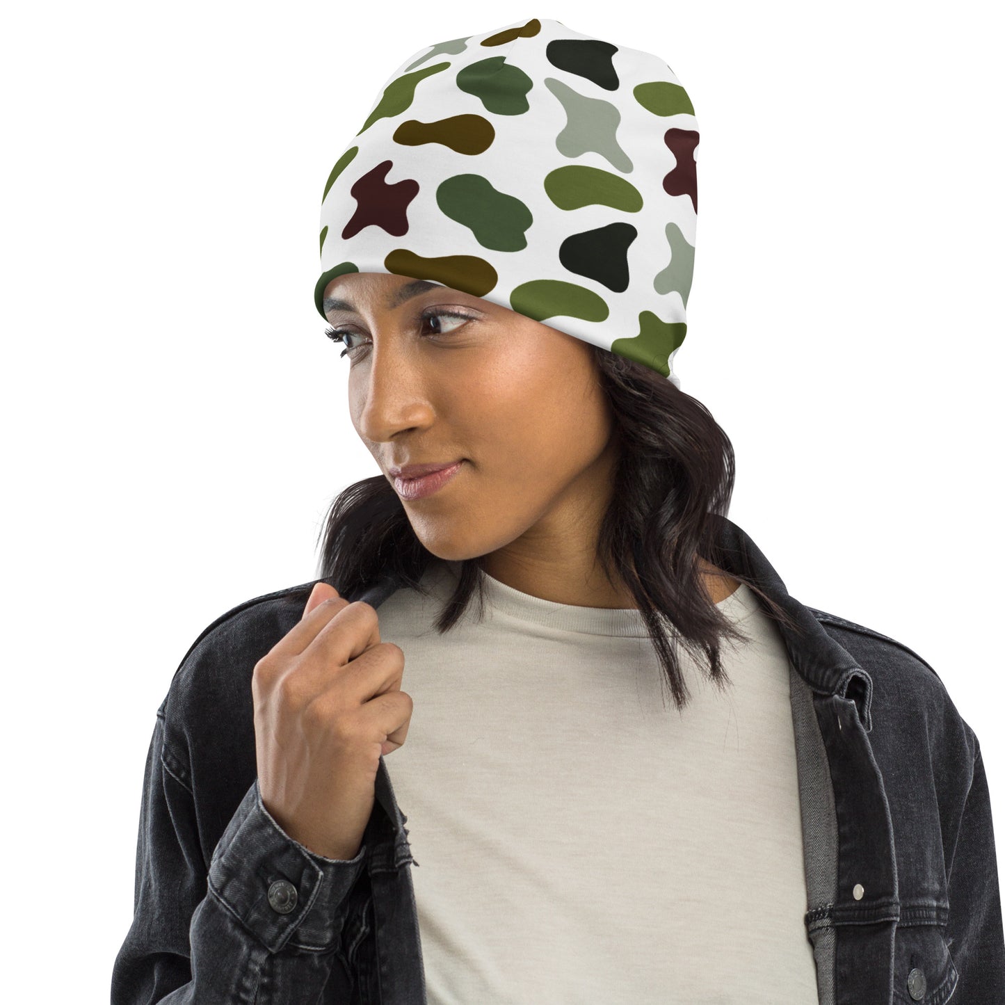 Camouflage All-Over Print Beanie