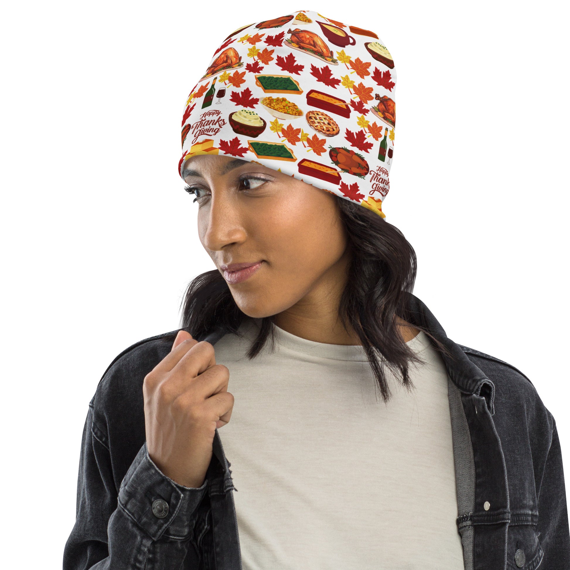 Thanksgiving All-Over Print Beanie
