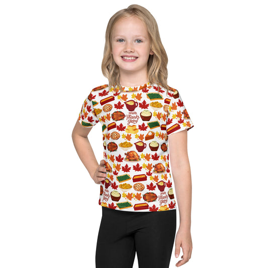Thanksgiving Kids Crew Neck T Shirt