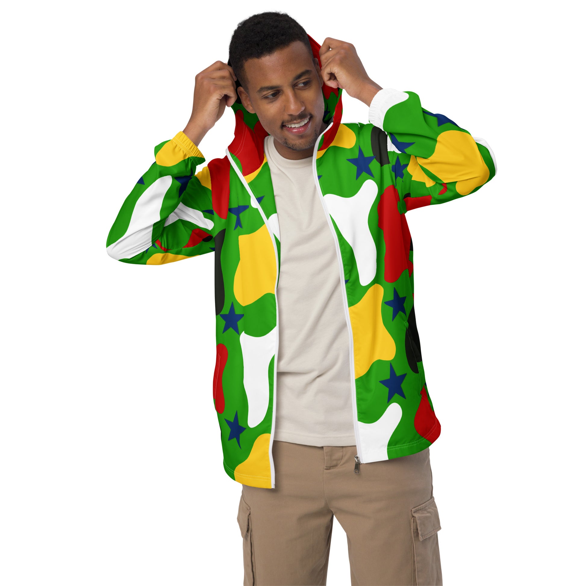 Christmas Holiday Men’s Windbreaker