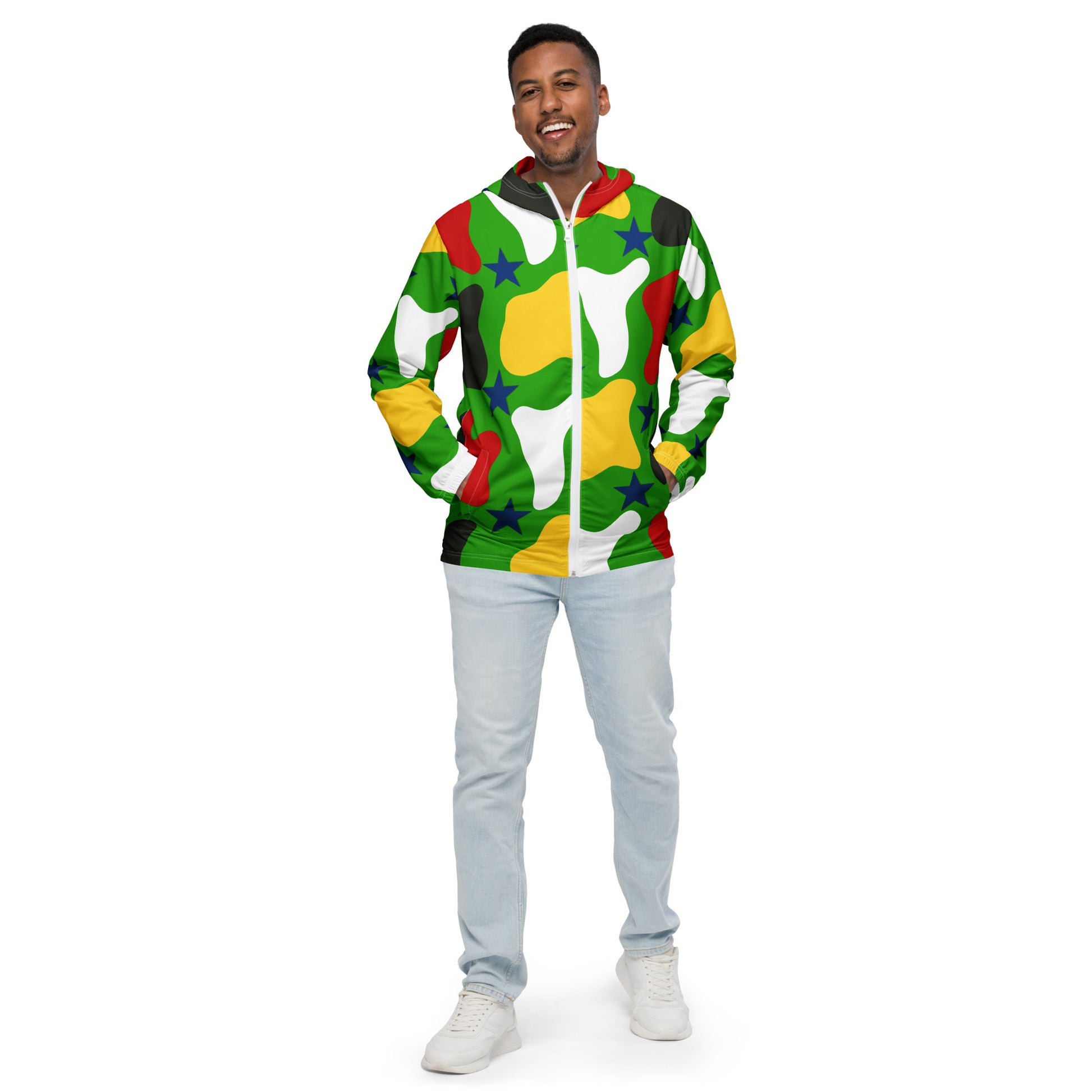 Christmas Holiday Men’s Windbreaker
