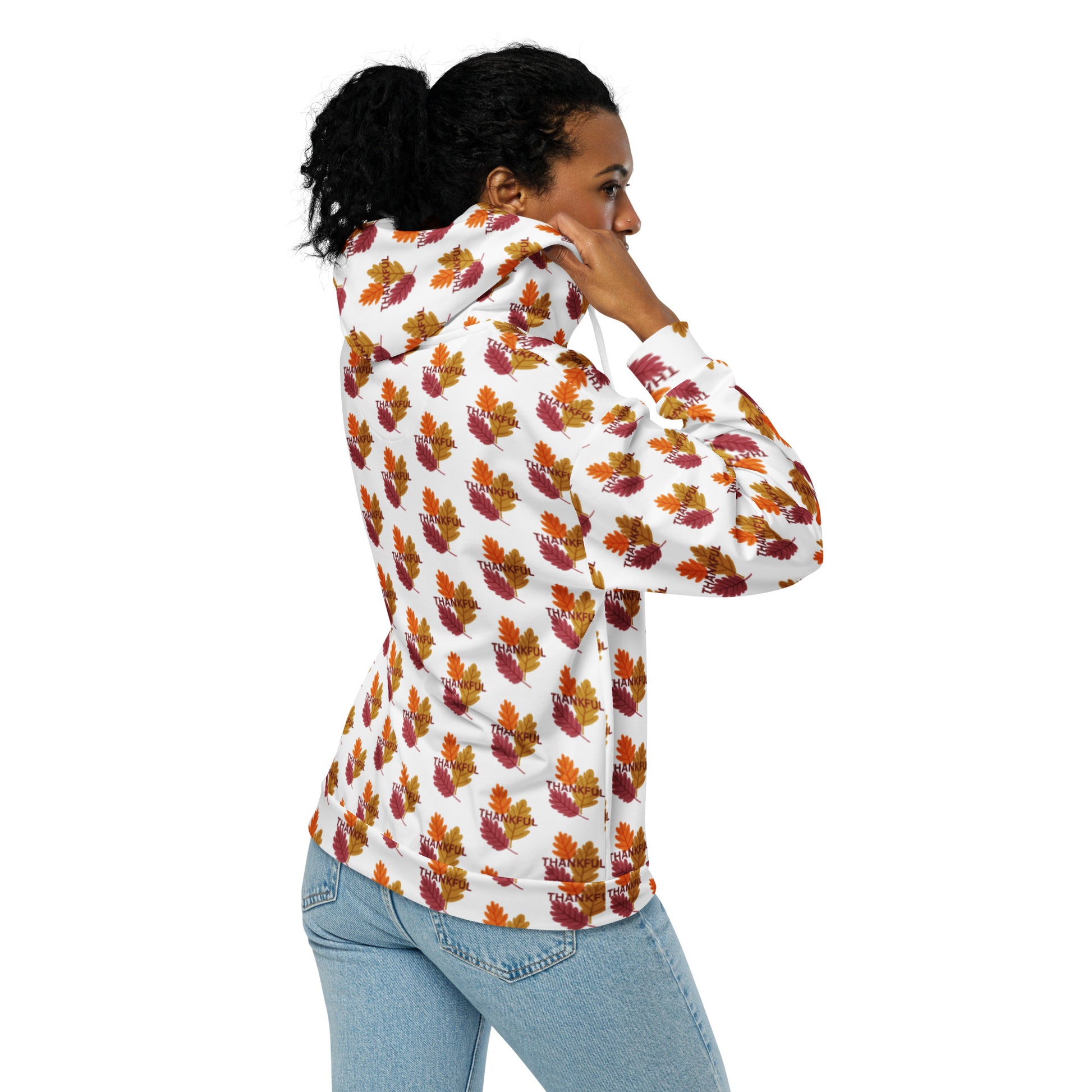 Thankful Thanksgiving Unisex Zip Hoodie