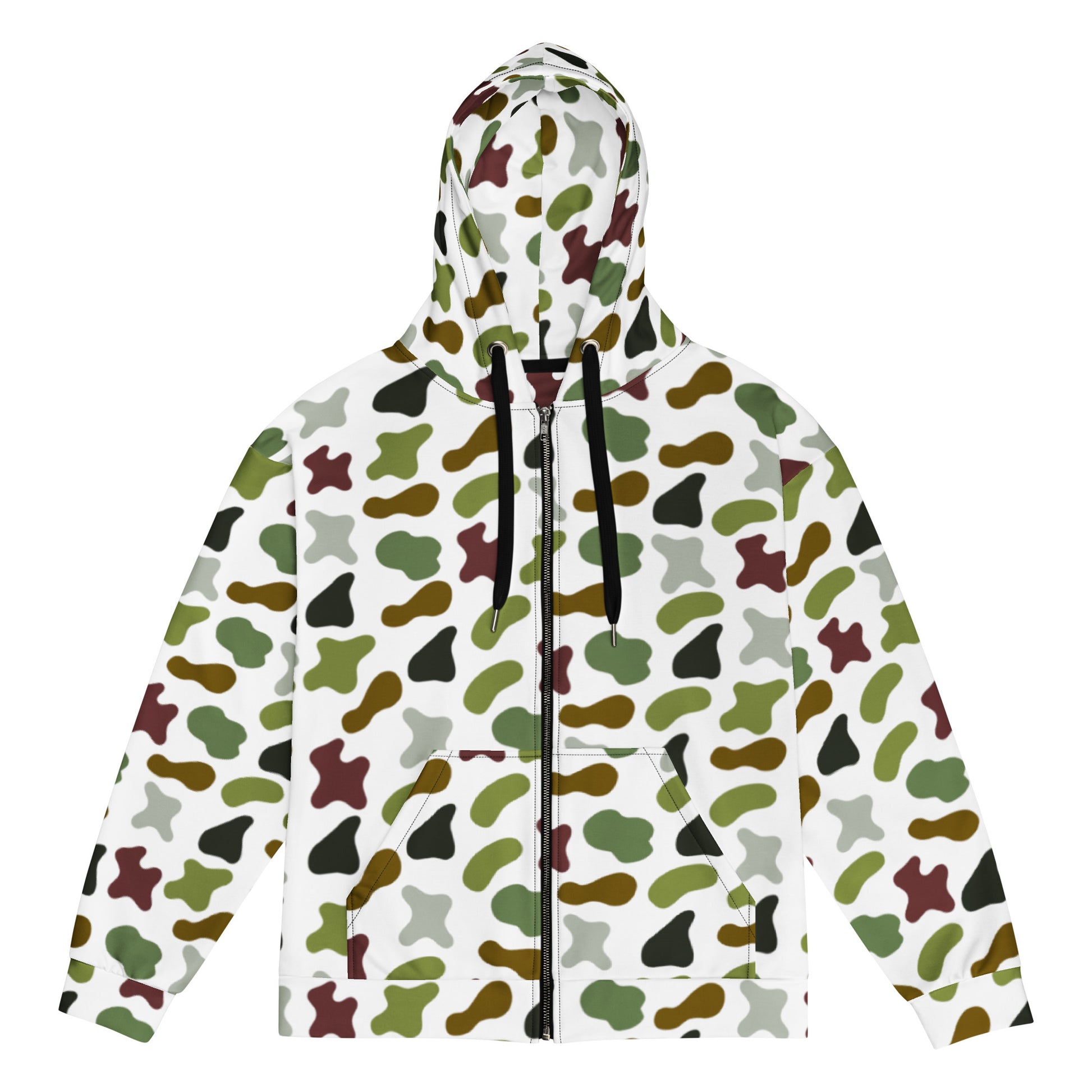Camouflage Unisex Zip Hoodie