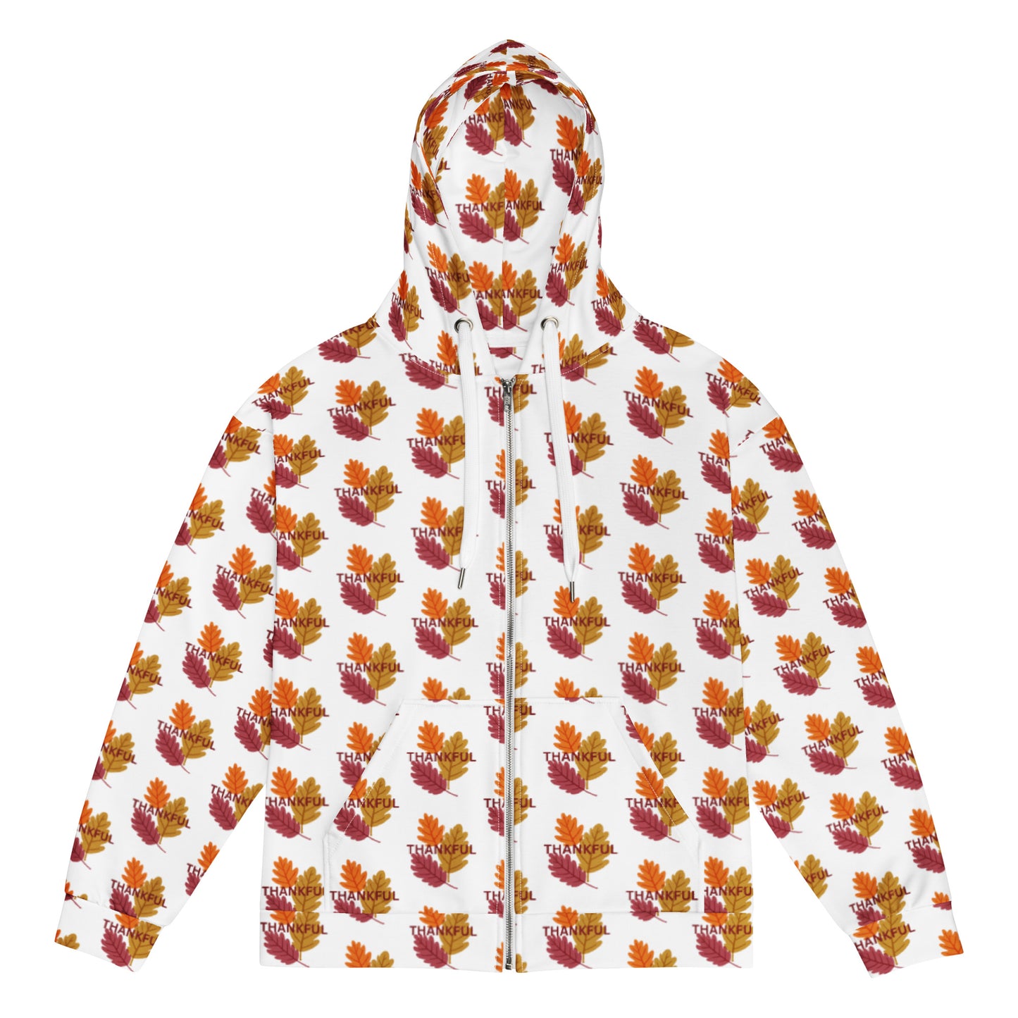 Thankful Thanksgiving Unisex Zip Hoodie