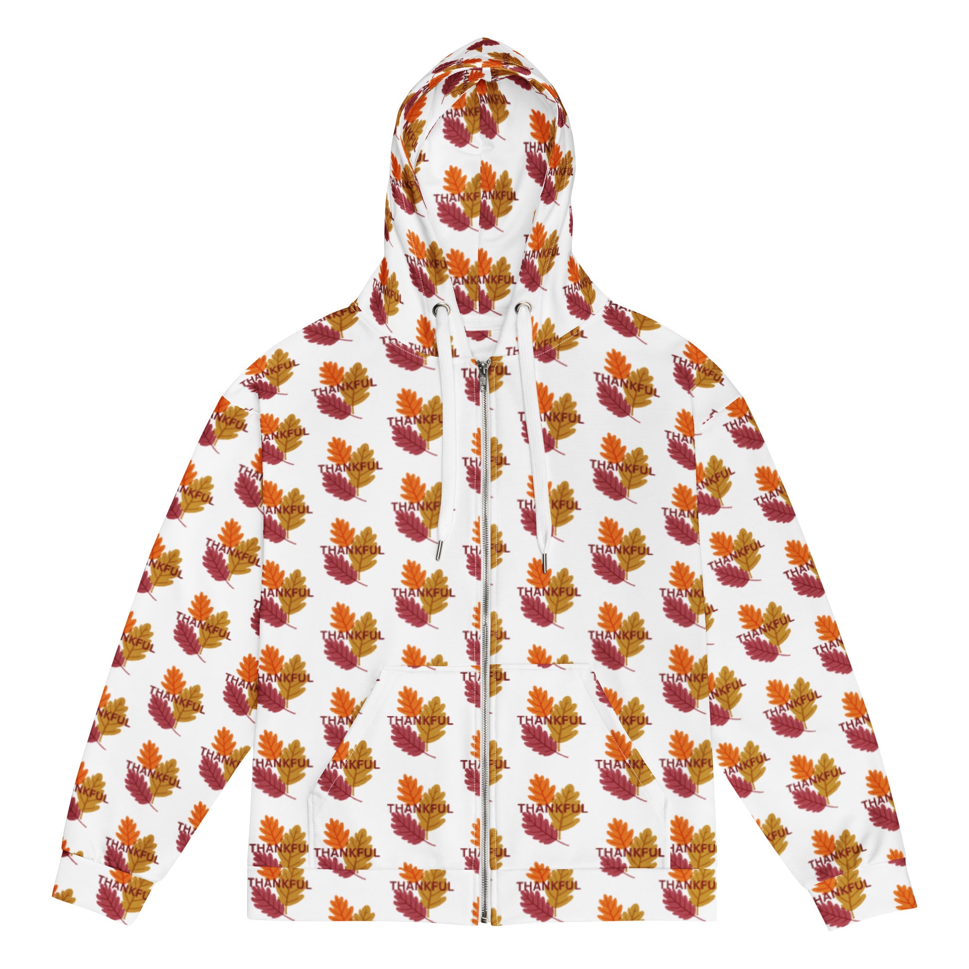 Thankful Thanksgiving Unisex Zip Hoodie