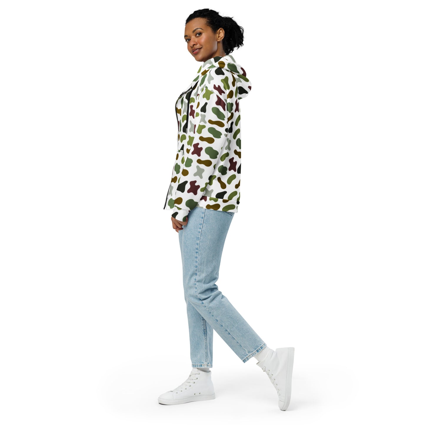 Camouflage Unisex Zip Hoodie