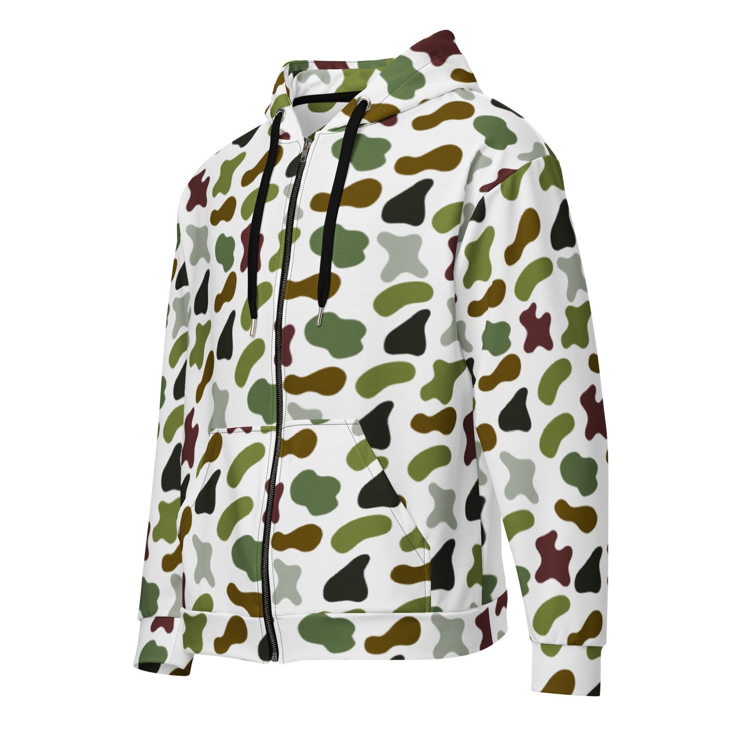 Camouflage Unisex Zip Hoodie
