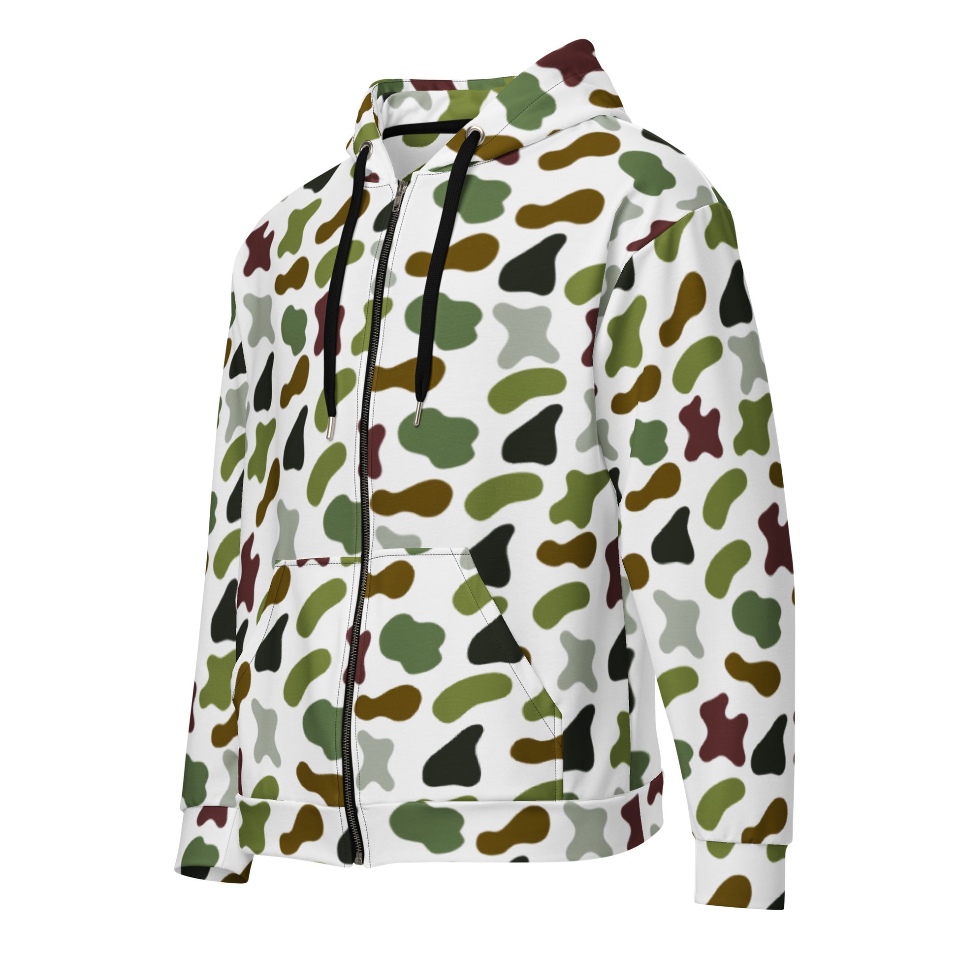 Camouflage Unisex Zip Hoodie
