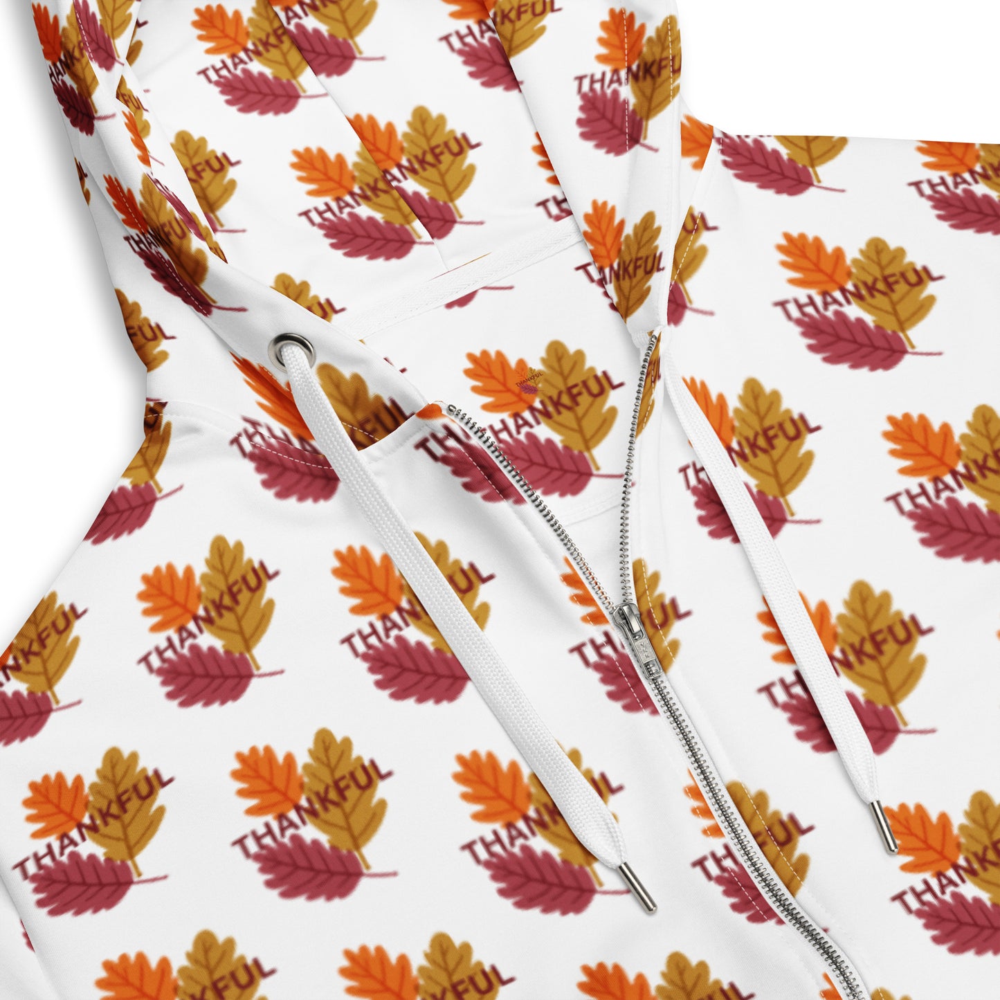 Thankful Thanksgiving Unisex Zip Hoodie