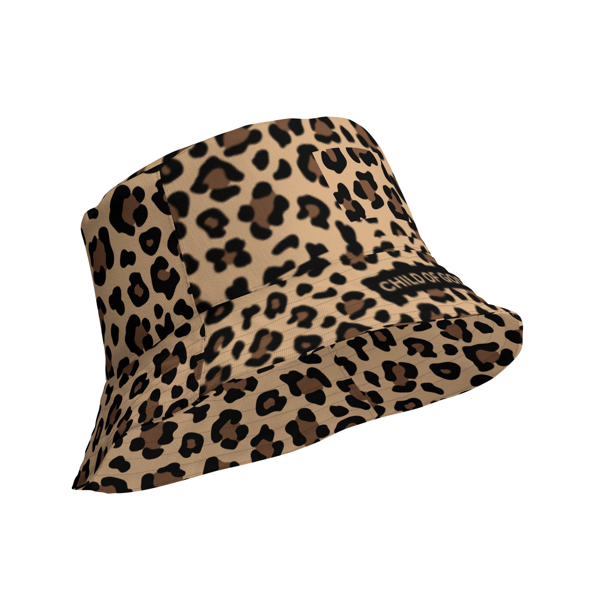 Child of God Cheetah Print Reversible Bucket Hat