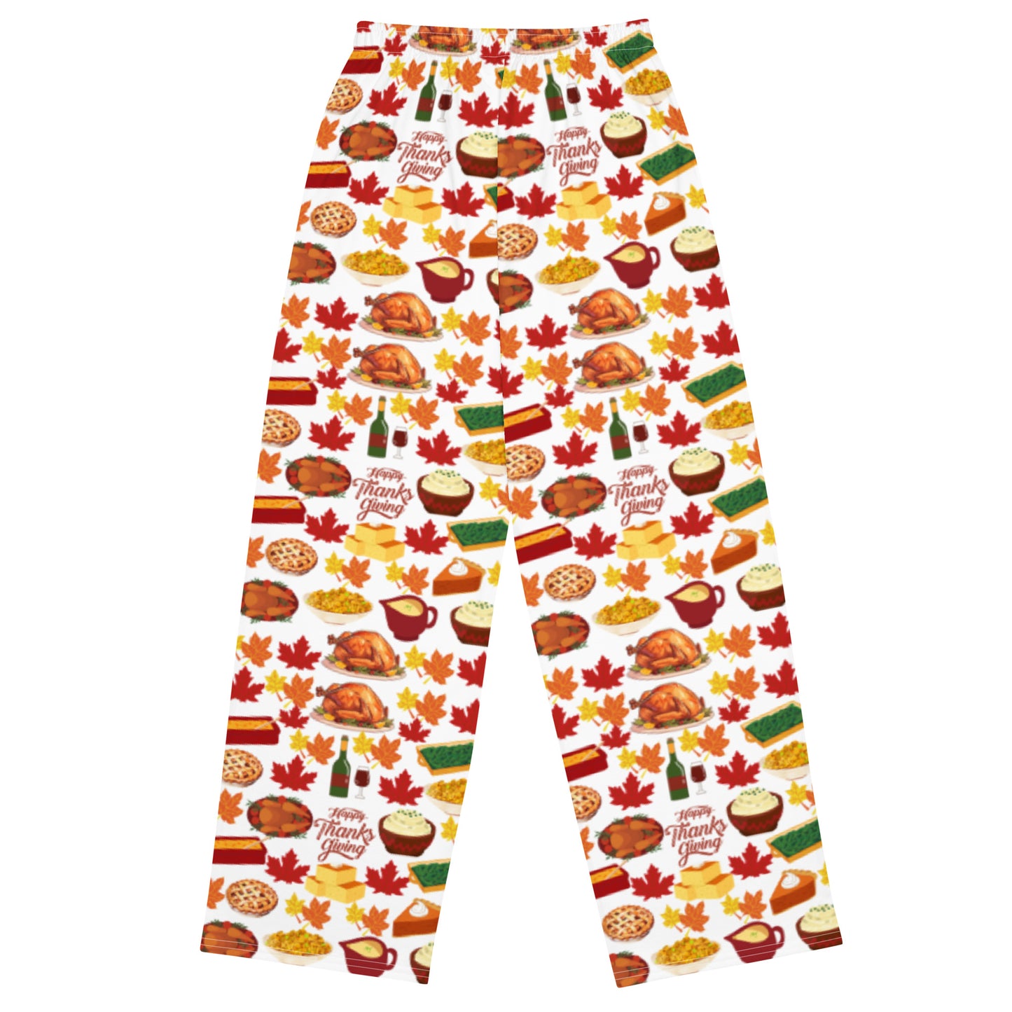 Thanksgiving All-over print unisex wide-leg pants