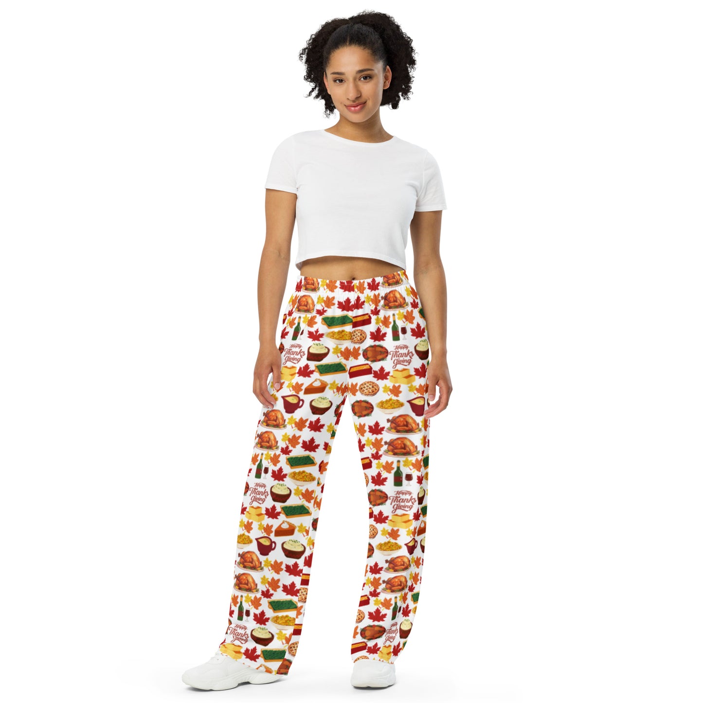 Thanksgiving lounge wear pants wide leg unisex