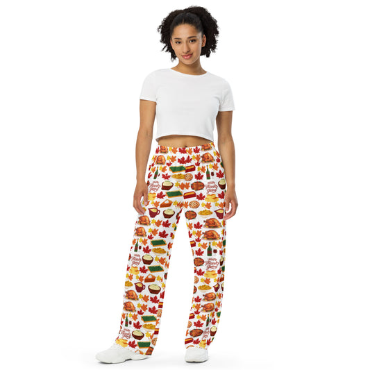 Thanksgiving lounge wear pants wide leg unisex