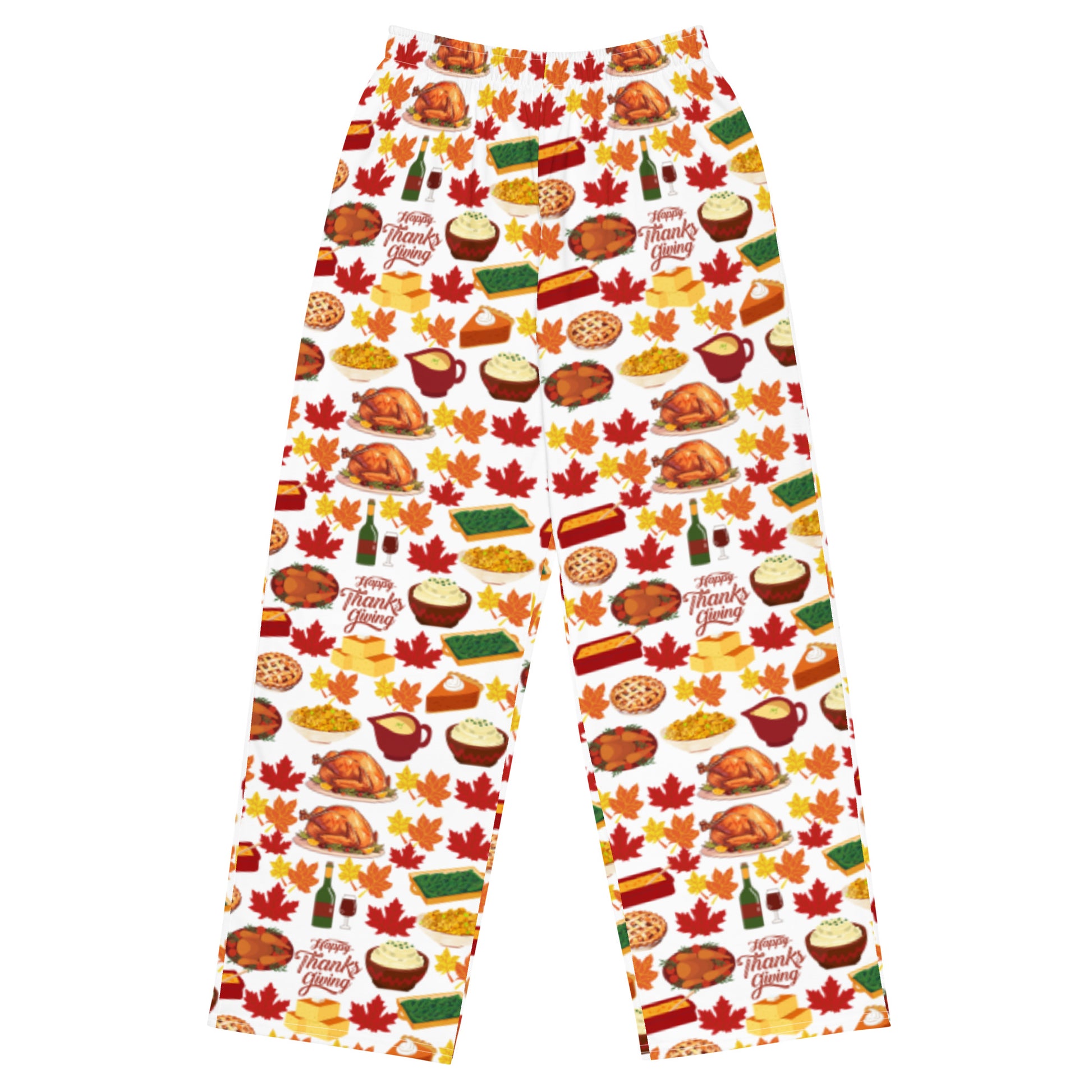 Thanksgiving All-over print unisex wide-leg pants