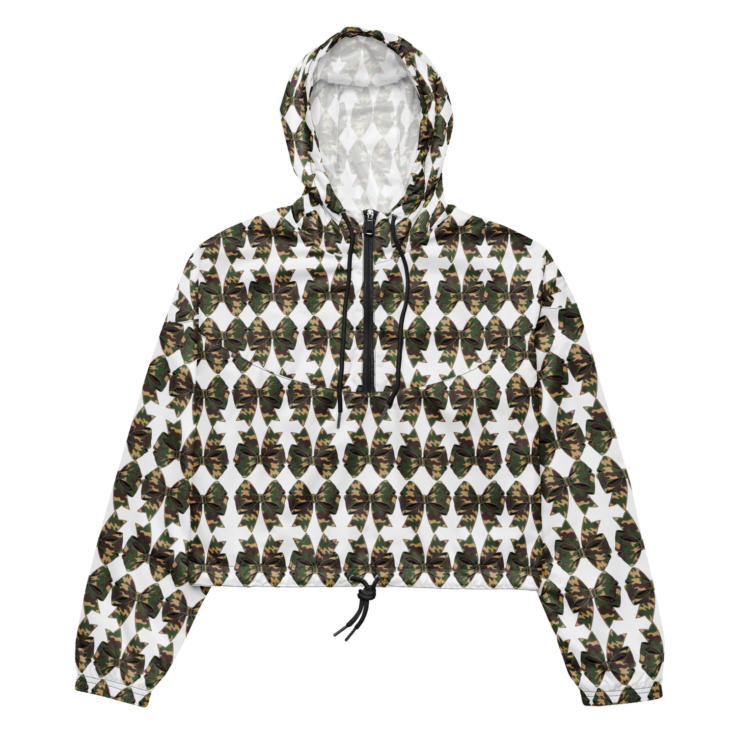 Camouflage women’s cropped windbreaker