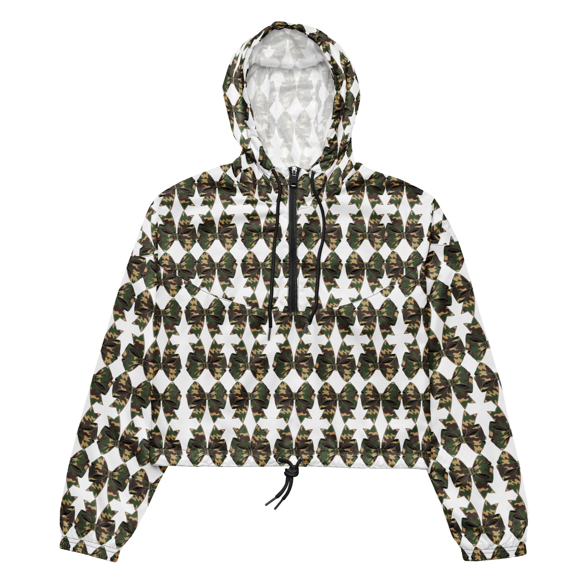 Camouflage women’s cropped windbreaker