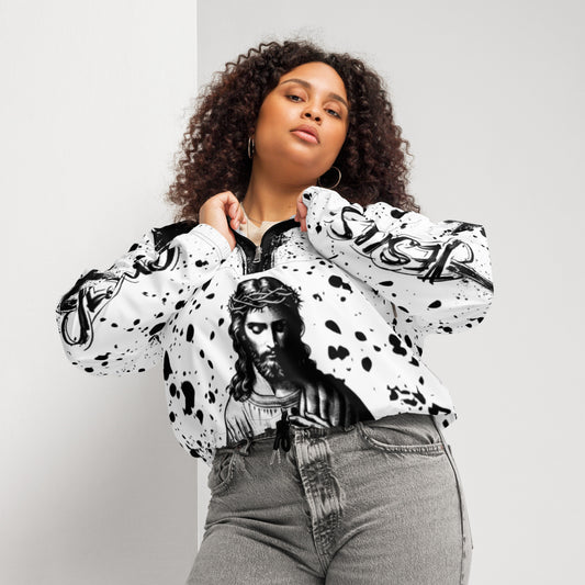 Inspirational Women’s cropped windbreaker