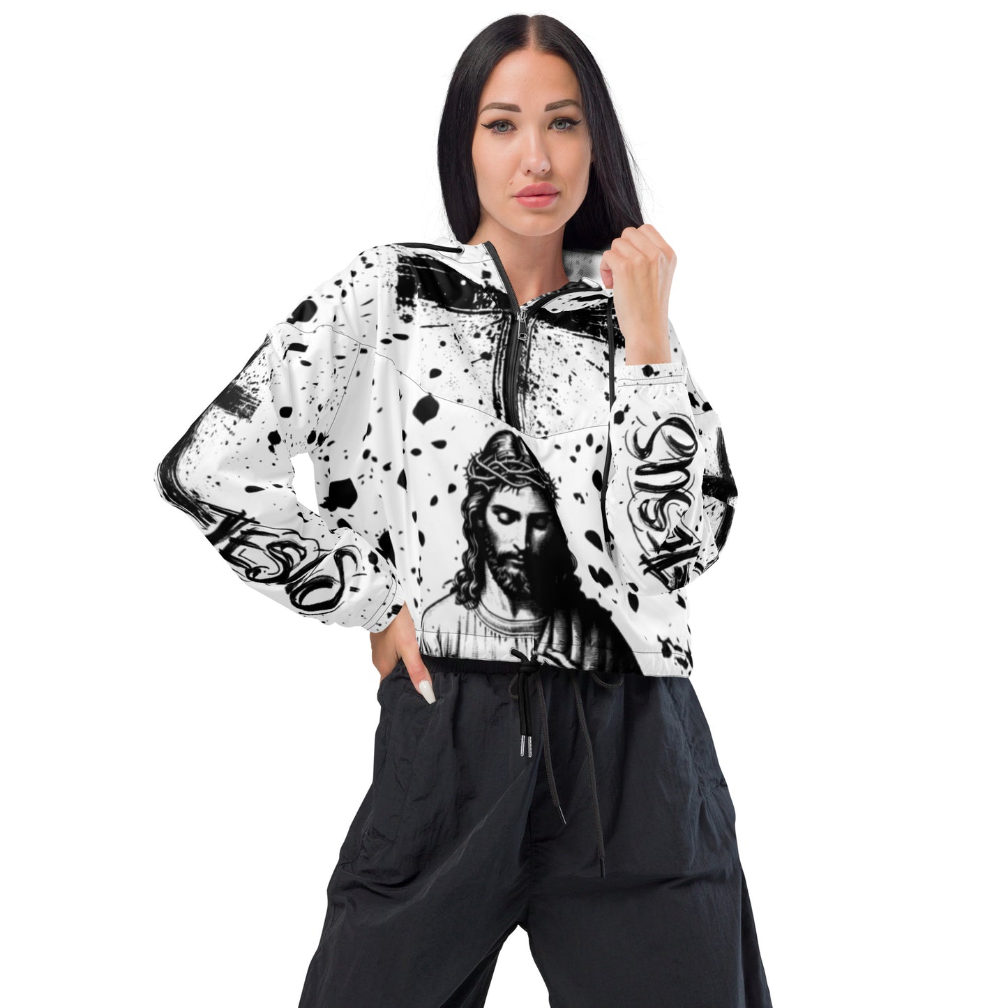 Inspirational Women’s cropped windbreaker