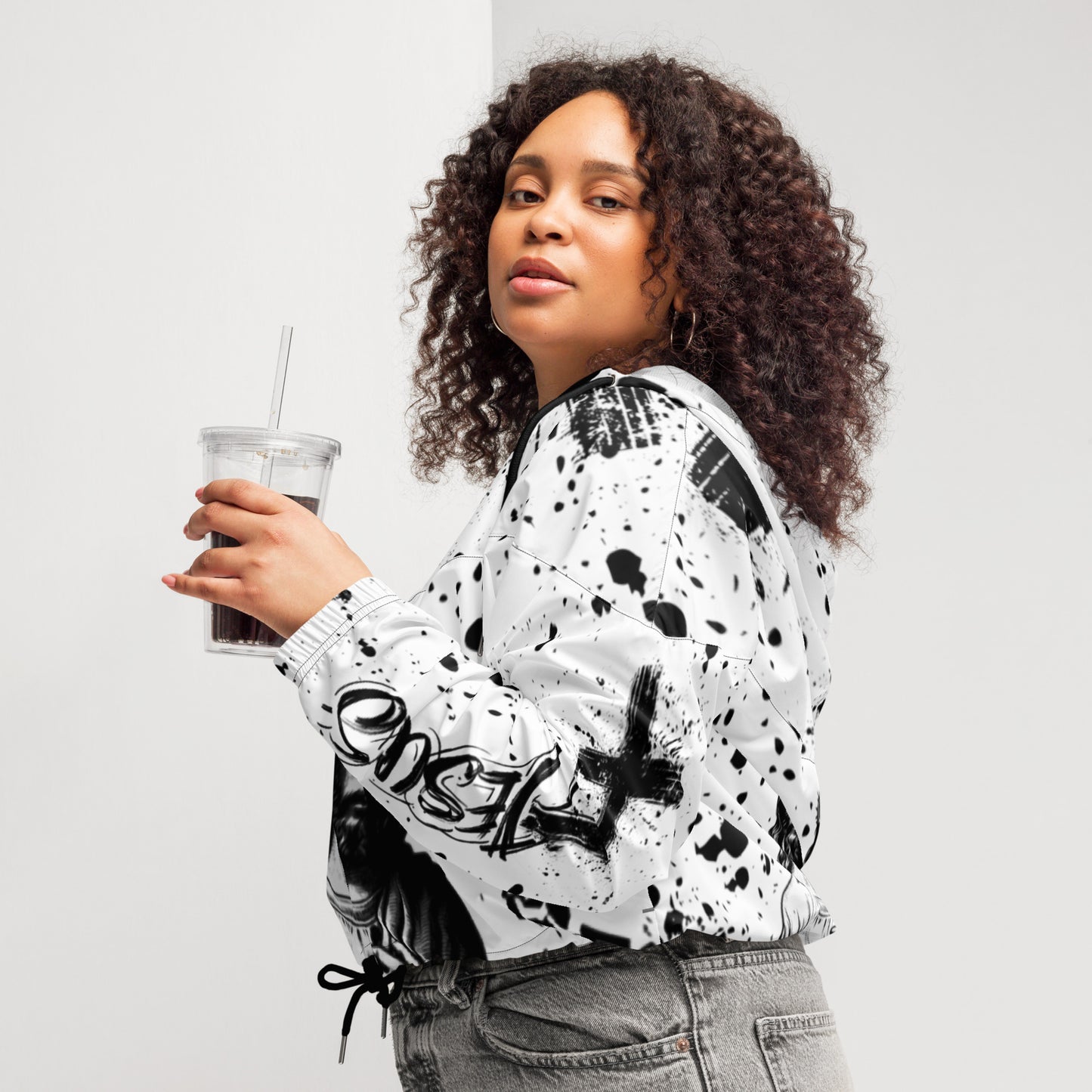 Inspirational Women’s cropped windbreaker