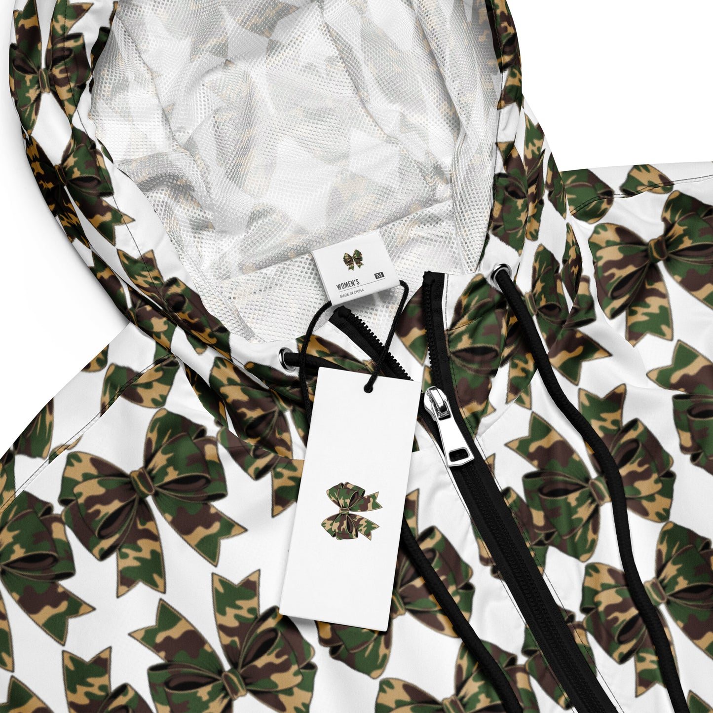 Camouflage women’s cropped windbreaker