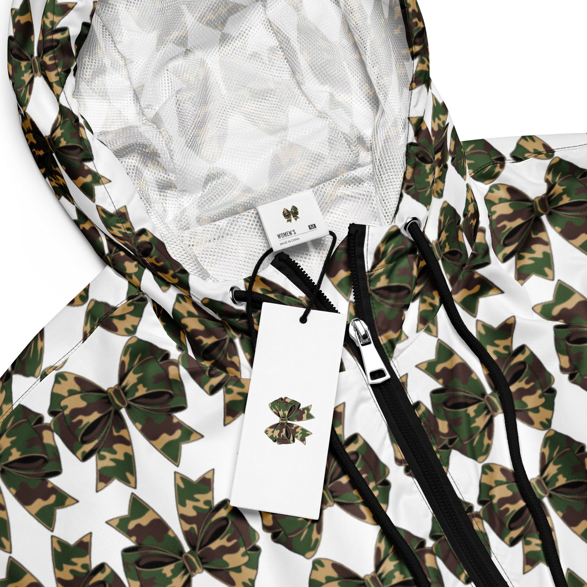 Camouflage women’s cropped windbreaker