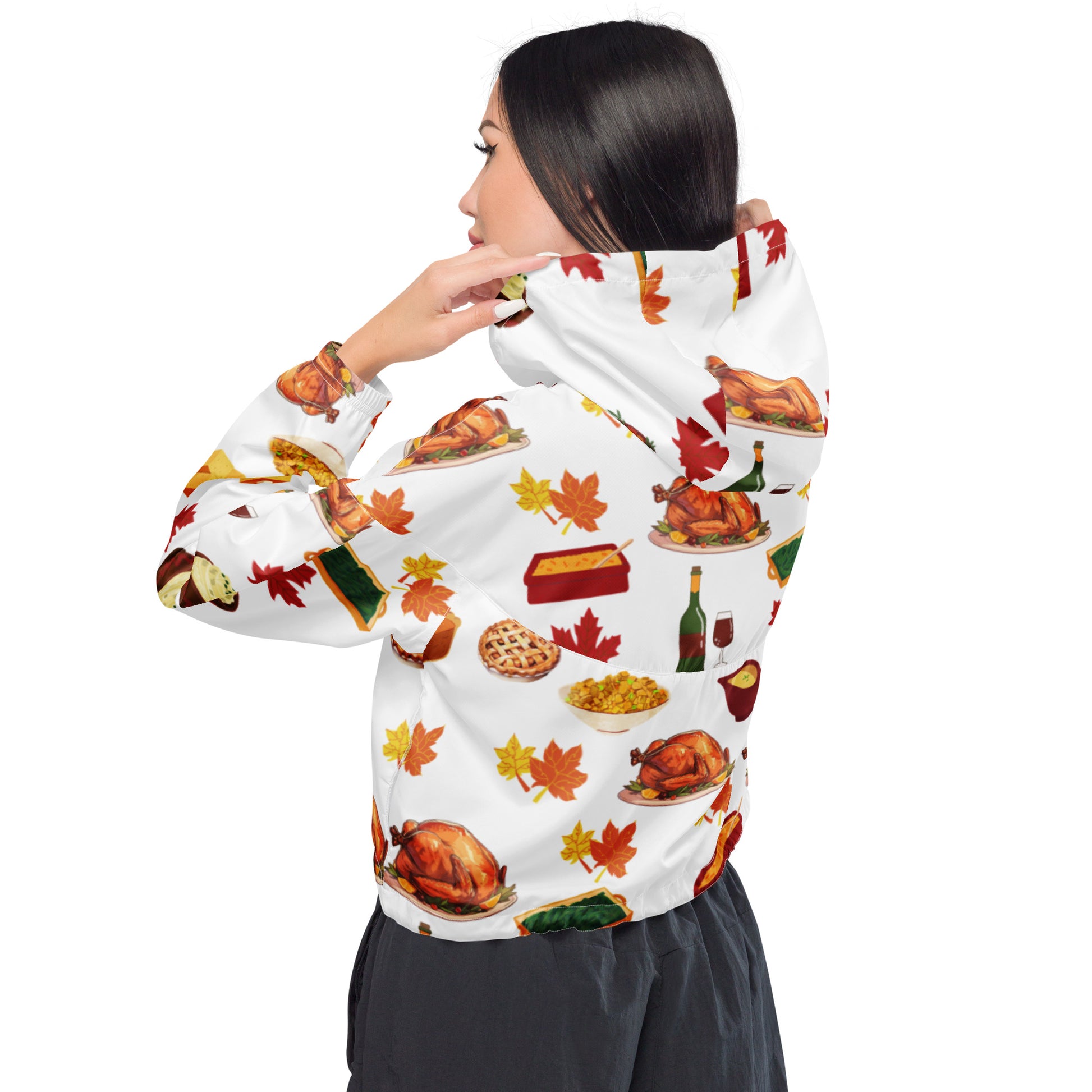 Thanksgiving Women’s cropped windbreaker