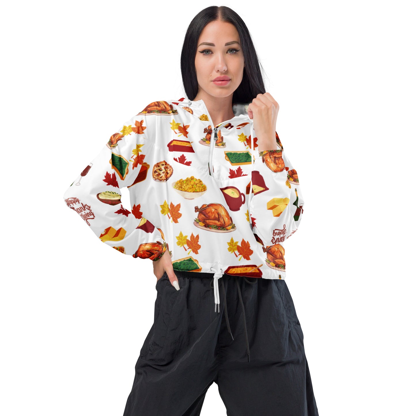 Thanksgiving Women’s cropped windbreaker