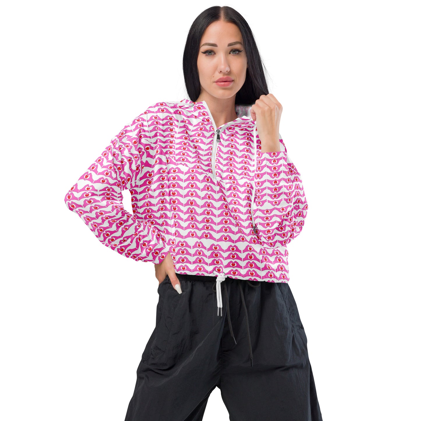Spread the love Women’s cropped windbreaker