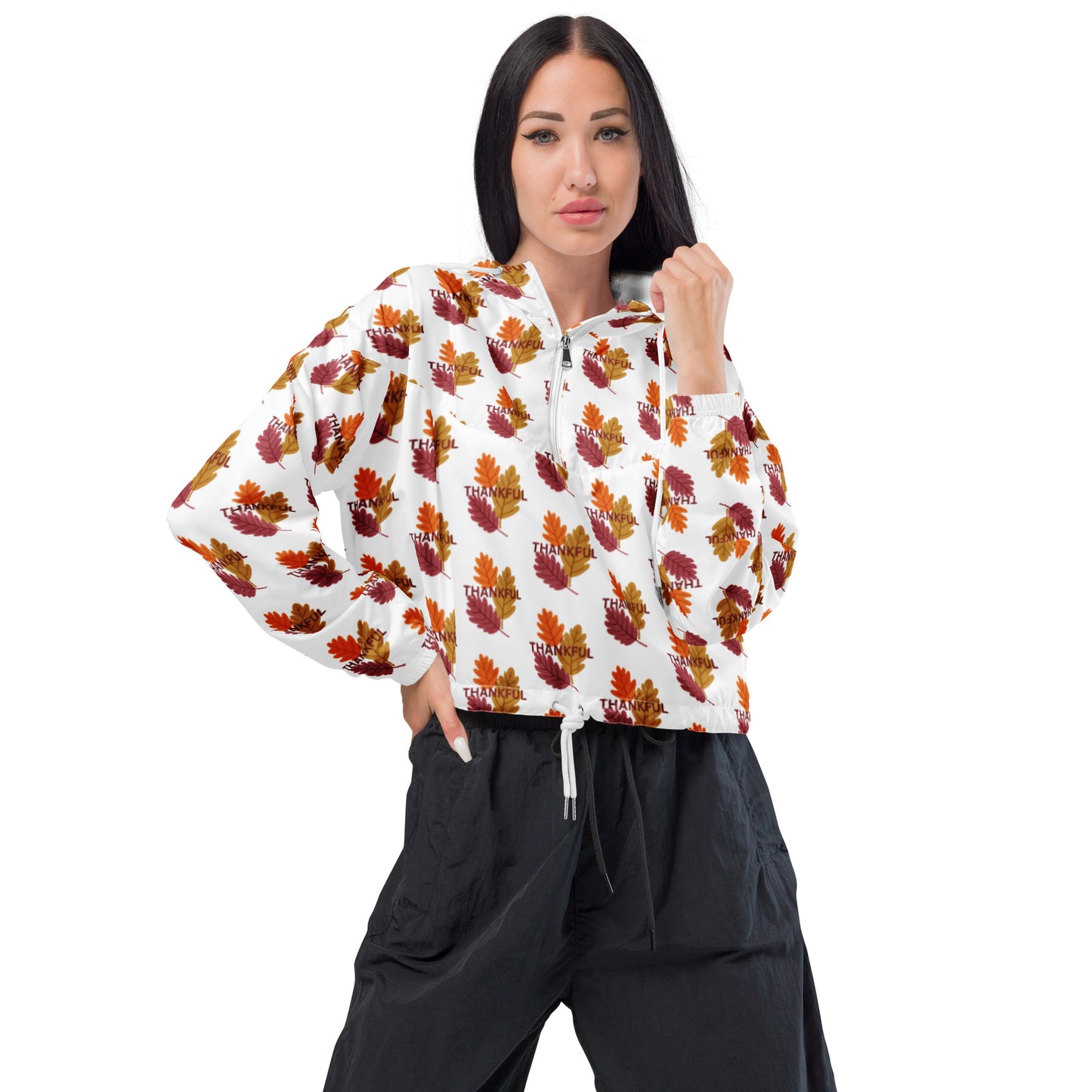 Thanksgiving Women’s cropped windbreaker