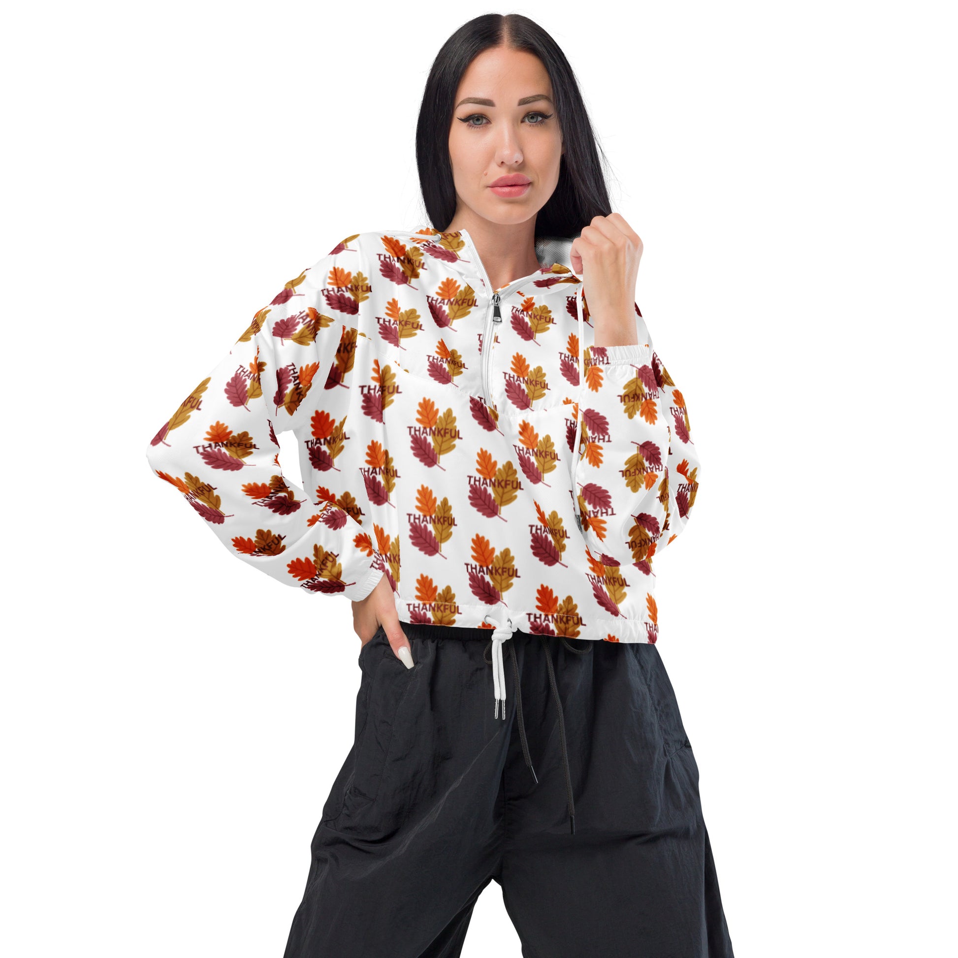 Thanksgiving Women’s cropped windbreaker