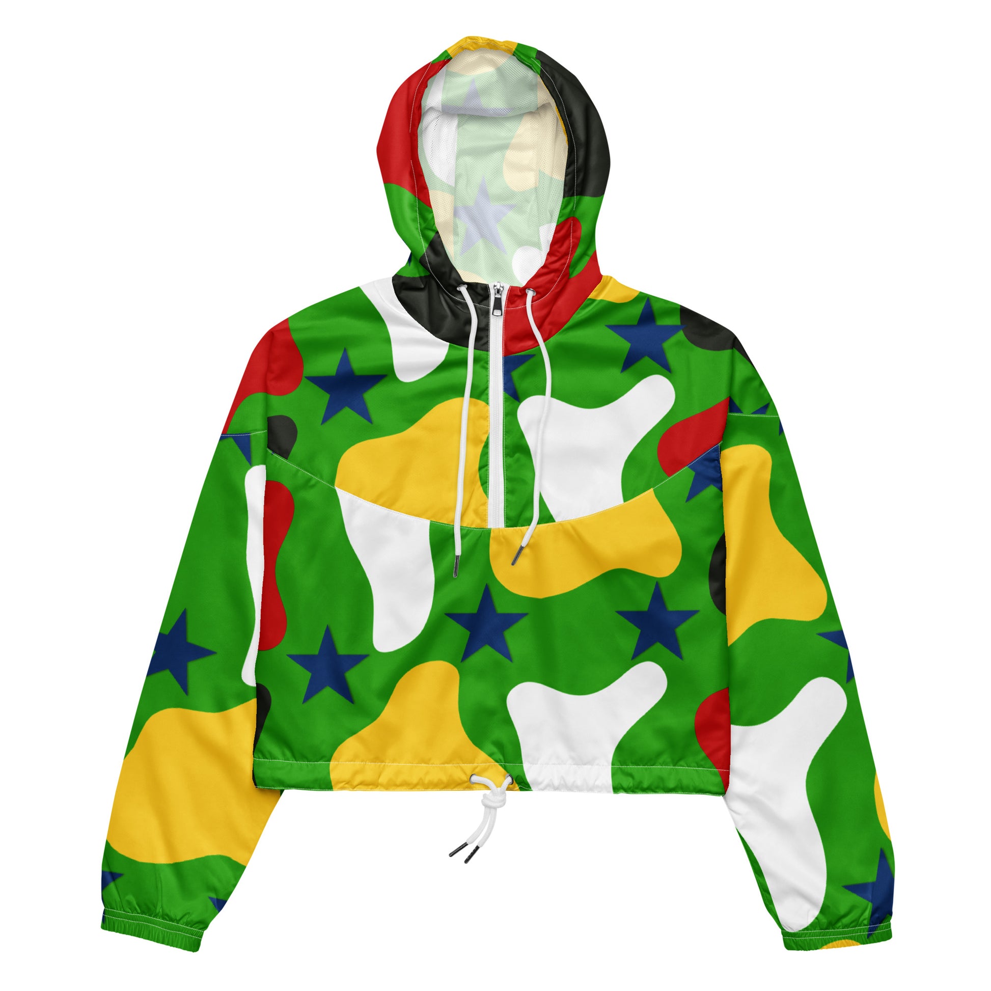 Christmas Women’s Cropped Windbreaker