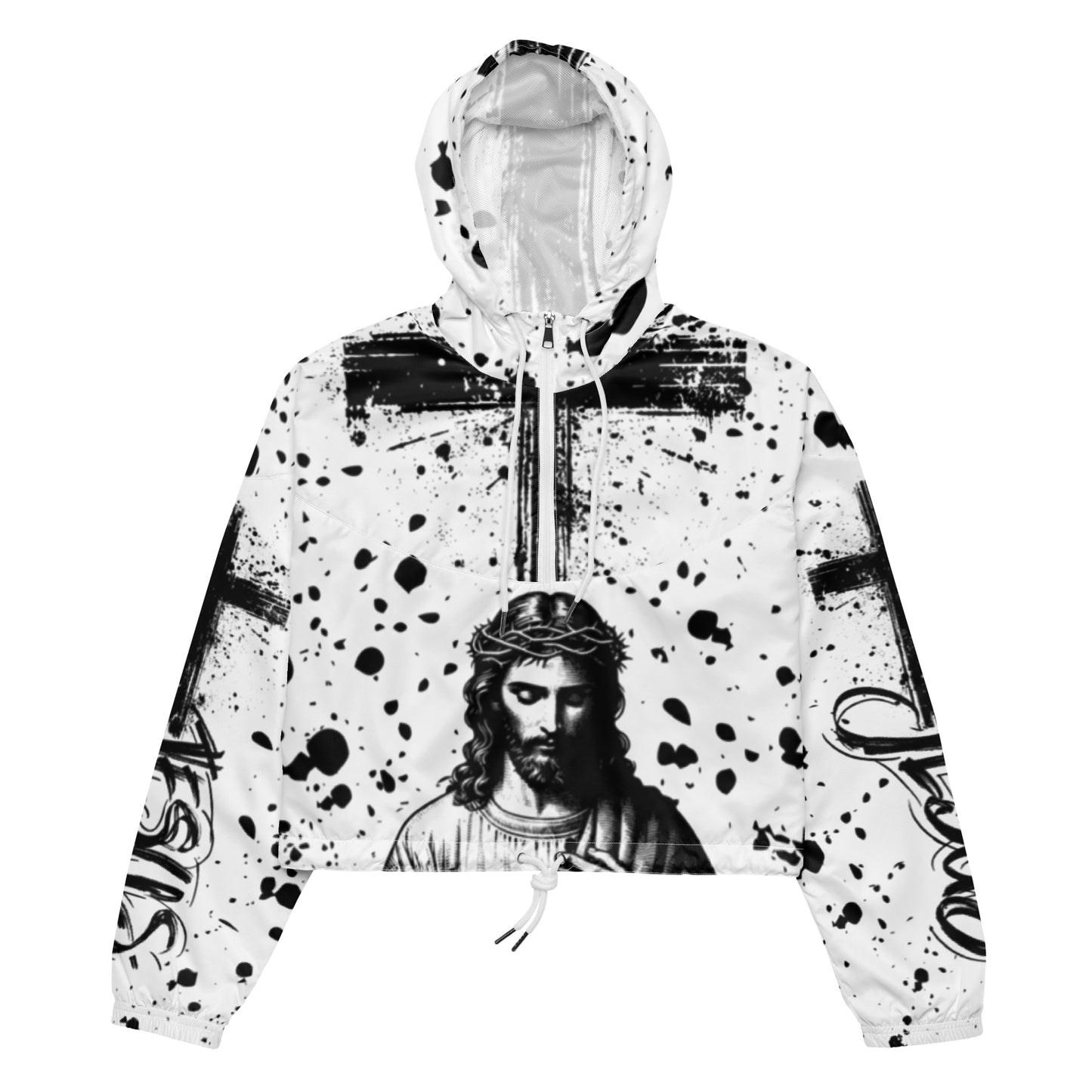 Christian Inspirational Women’s cropped windbreaker