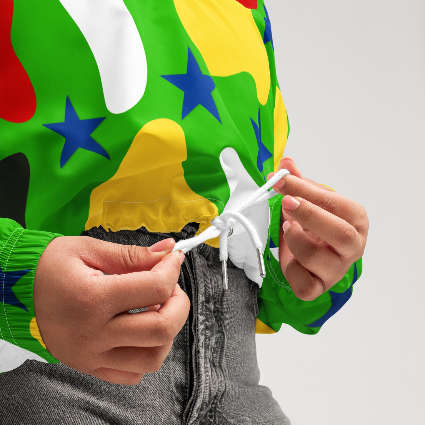 Christmas Women’s Cropped Windbreaker