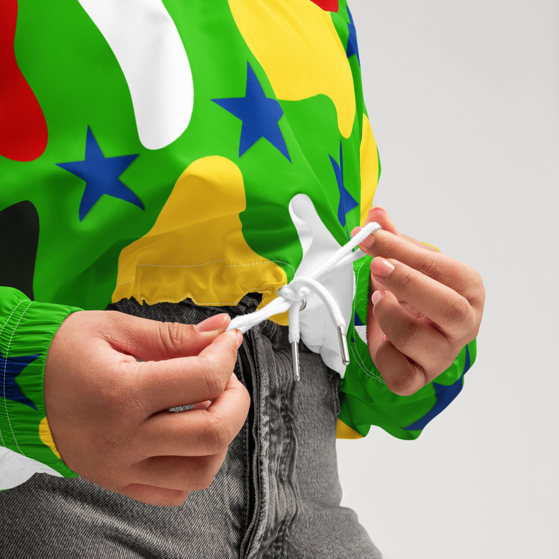 Christmas Women’s Cropped Windbreaker