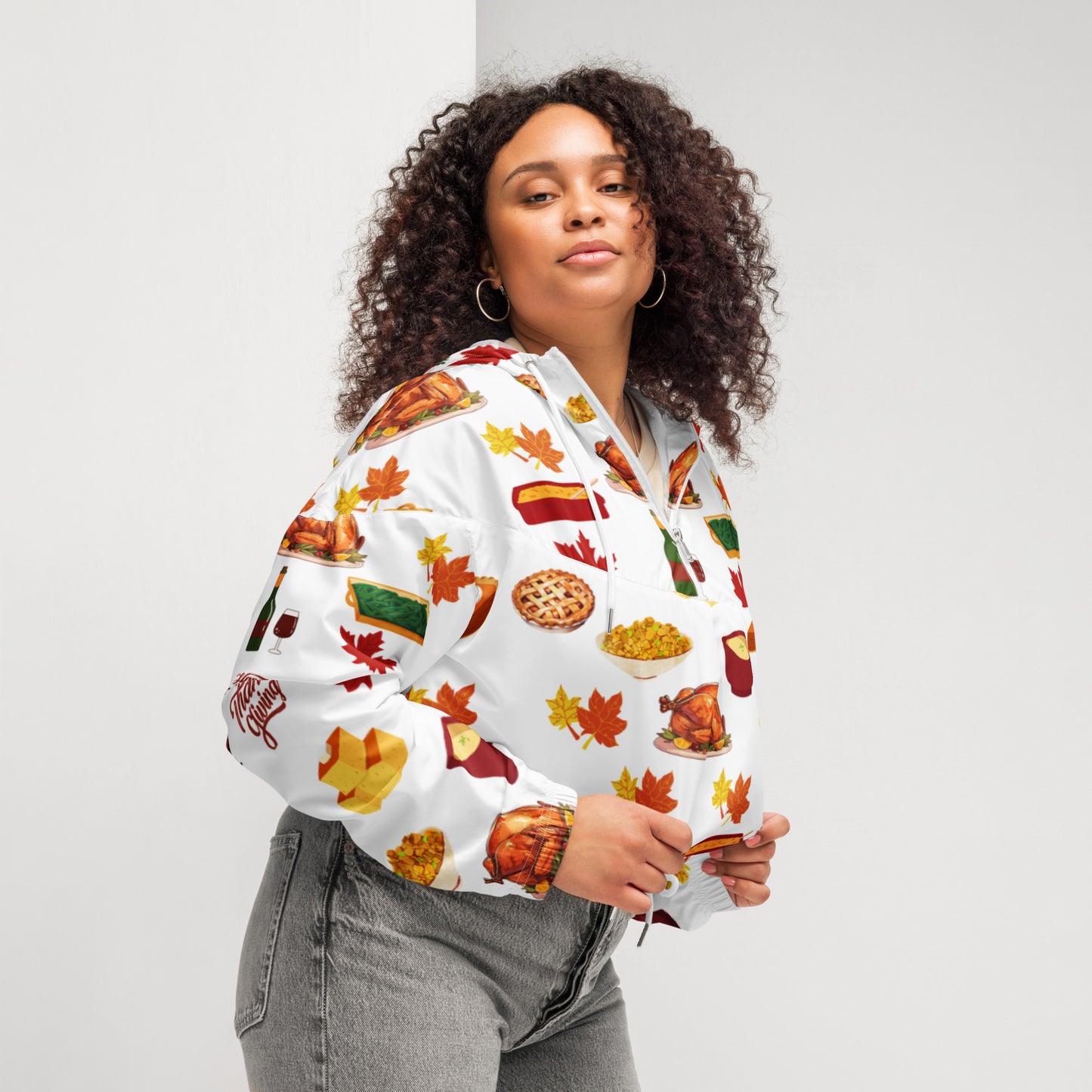 Thanksgiving Women’s cropped windbreaker