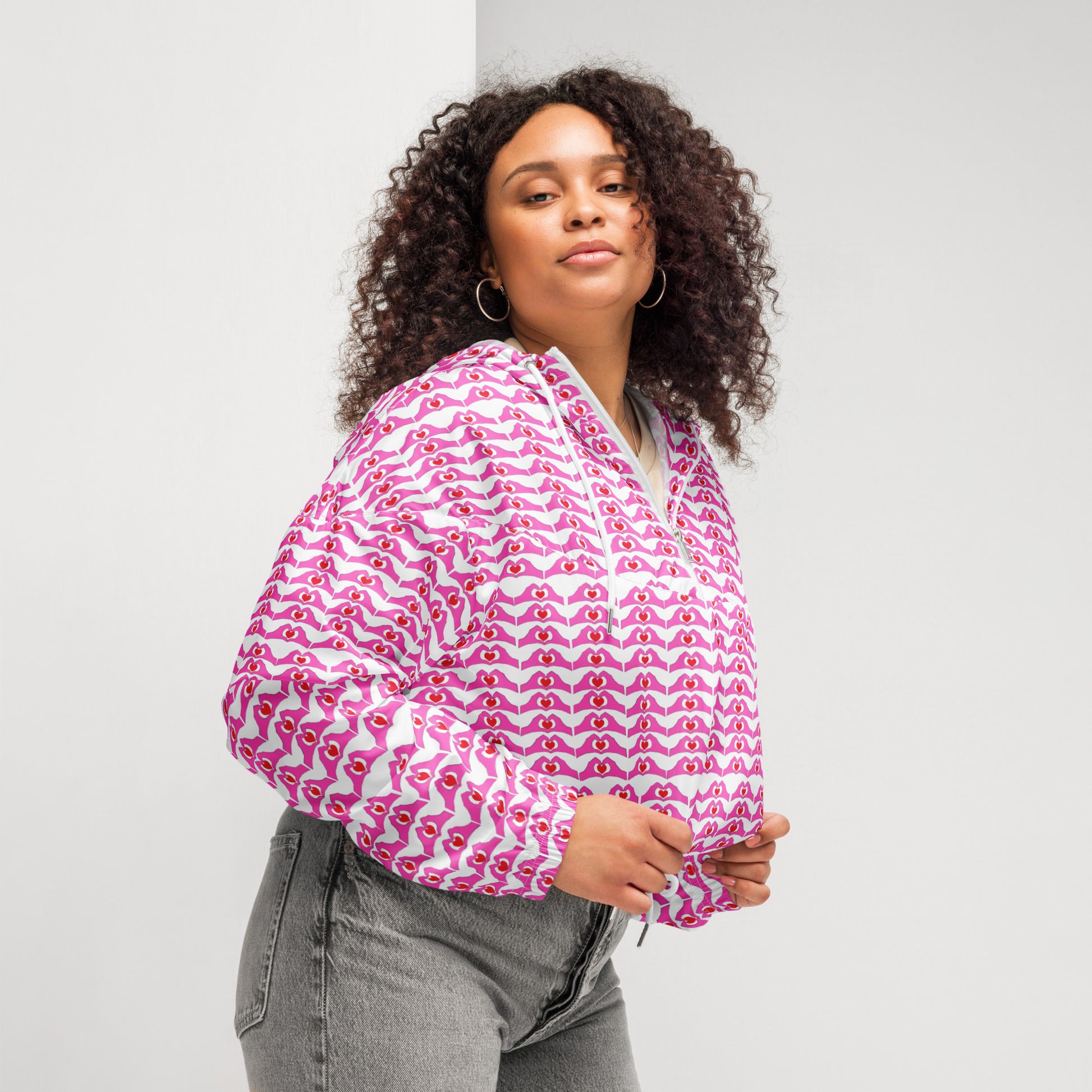 Spread the love Women’s cropped windbreaker