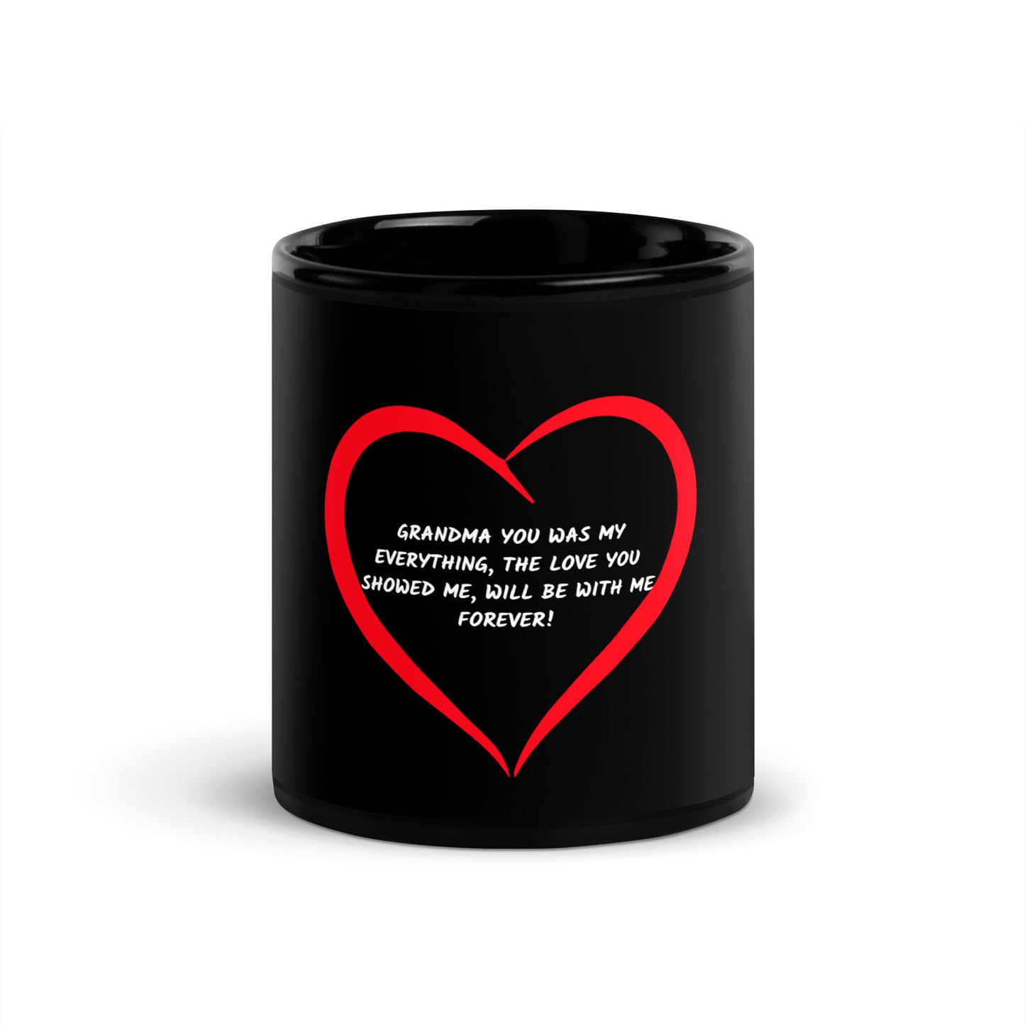 Inspirational Black Glossy Mug