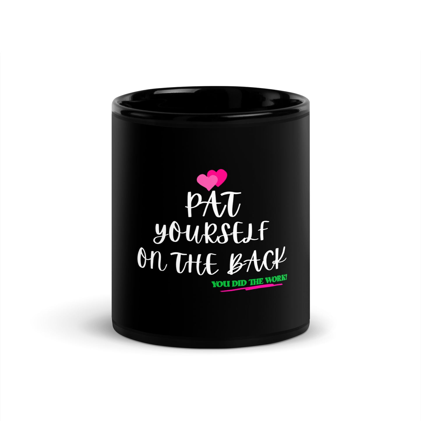 Inspirational Black Glossy Mug