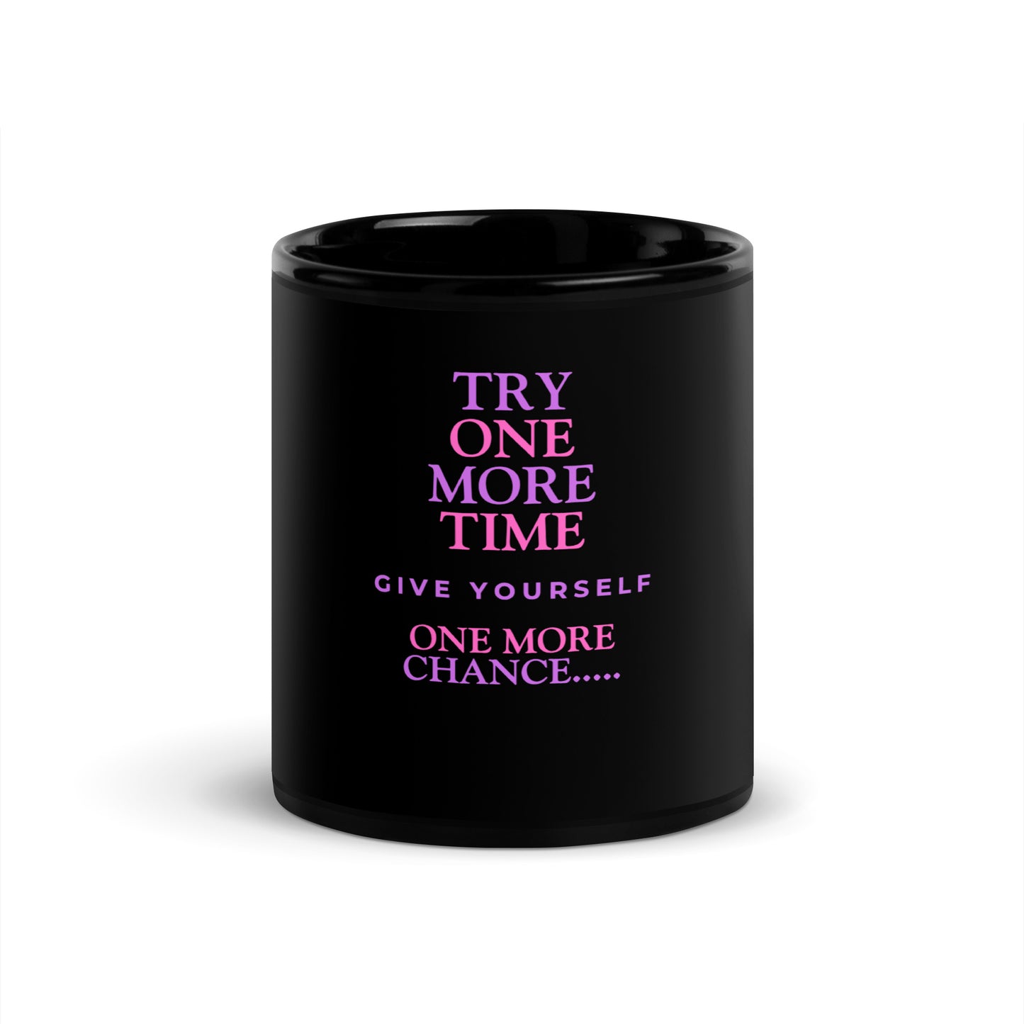 Inspirational Black Glossy Mug
