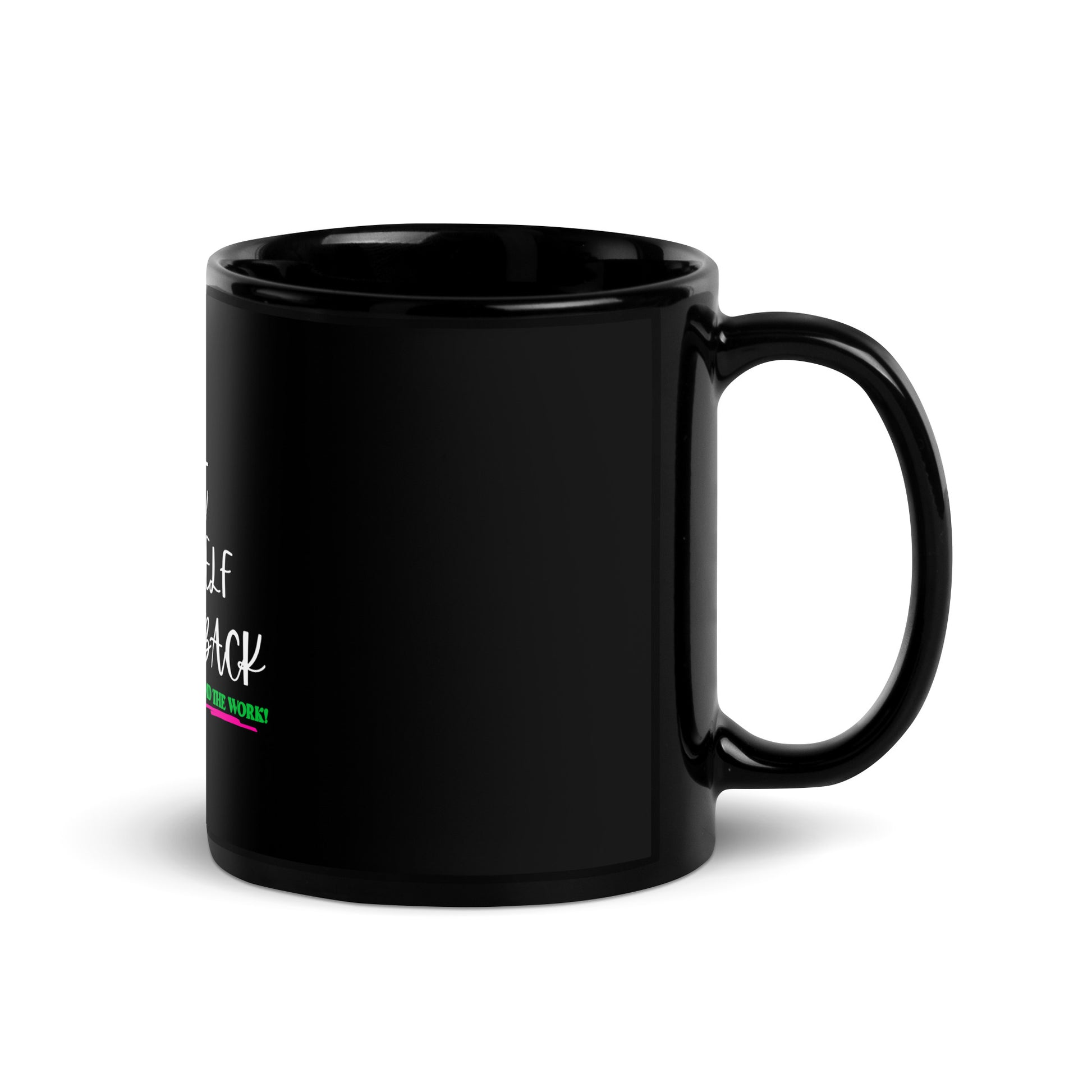 Inspirational Black Glossy Mug