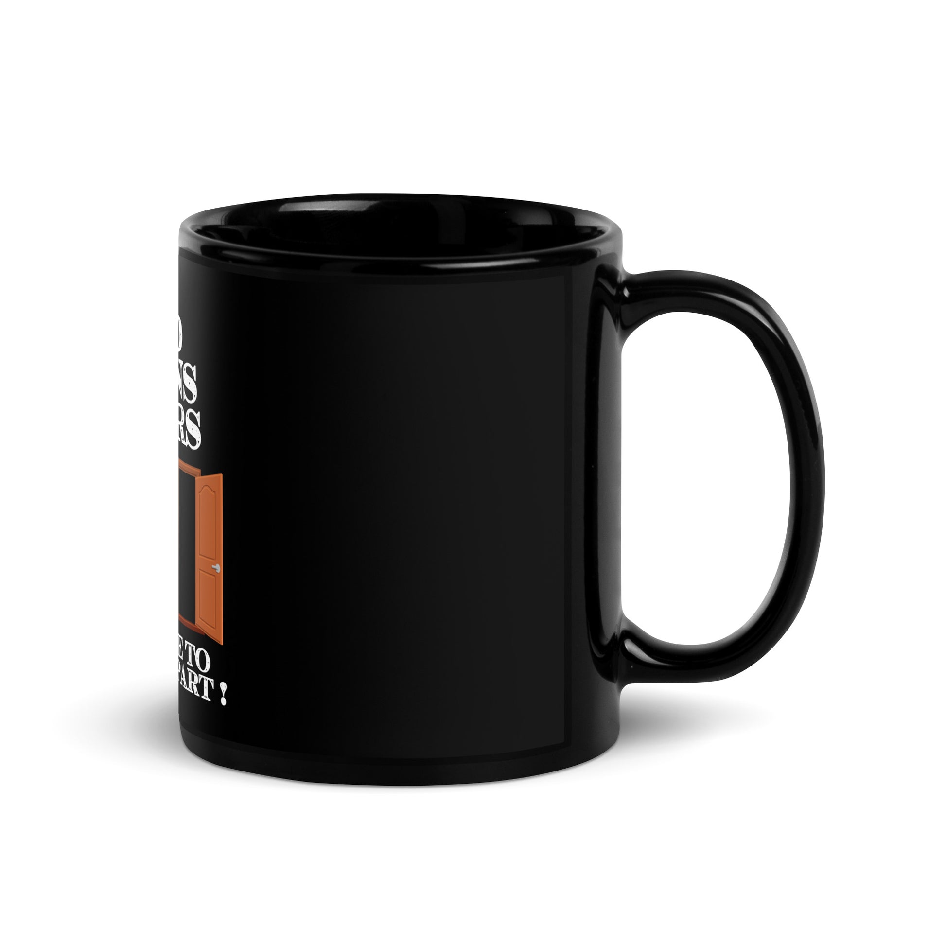 Inspirational Black Glossy Mug