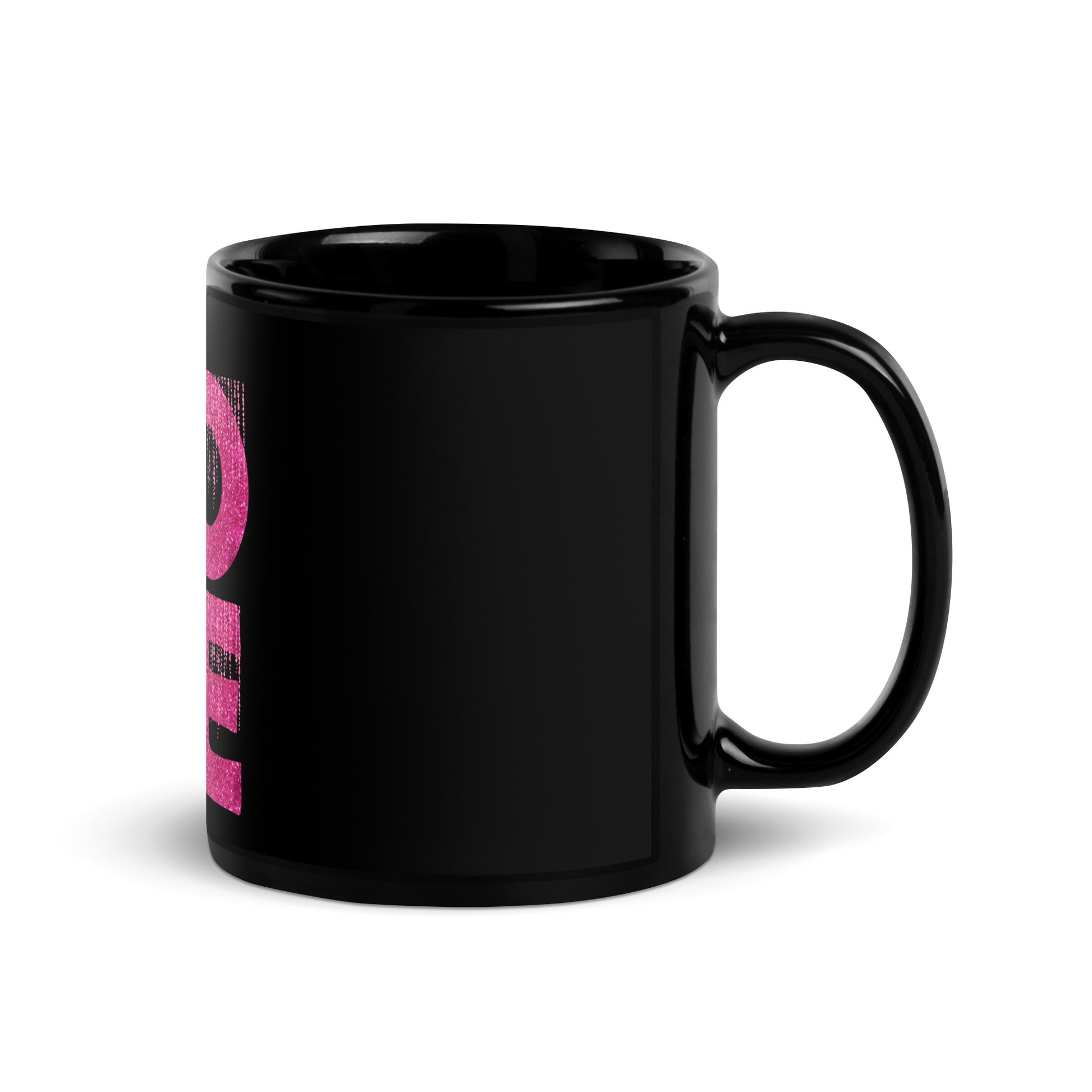 Love Inspirational Black Glossy Mug