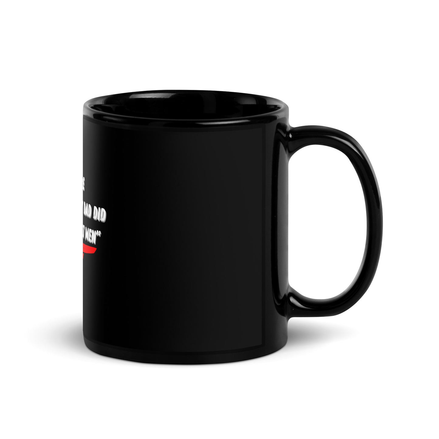 Father's Day Inspirational Black Glossy Mug