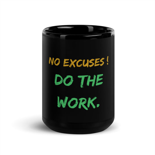 Inspirational Black Glossy Mug