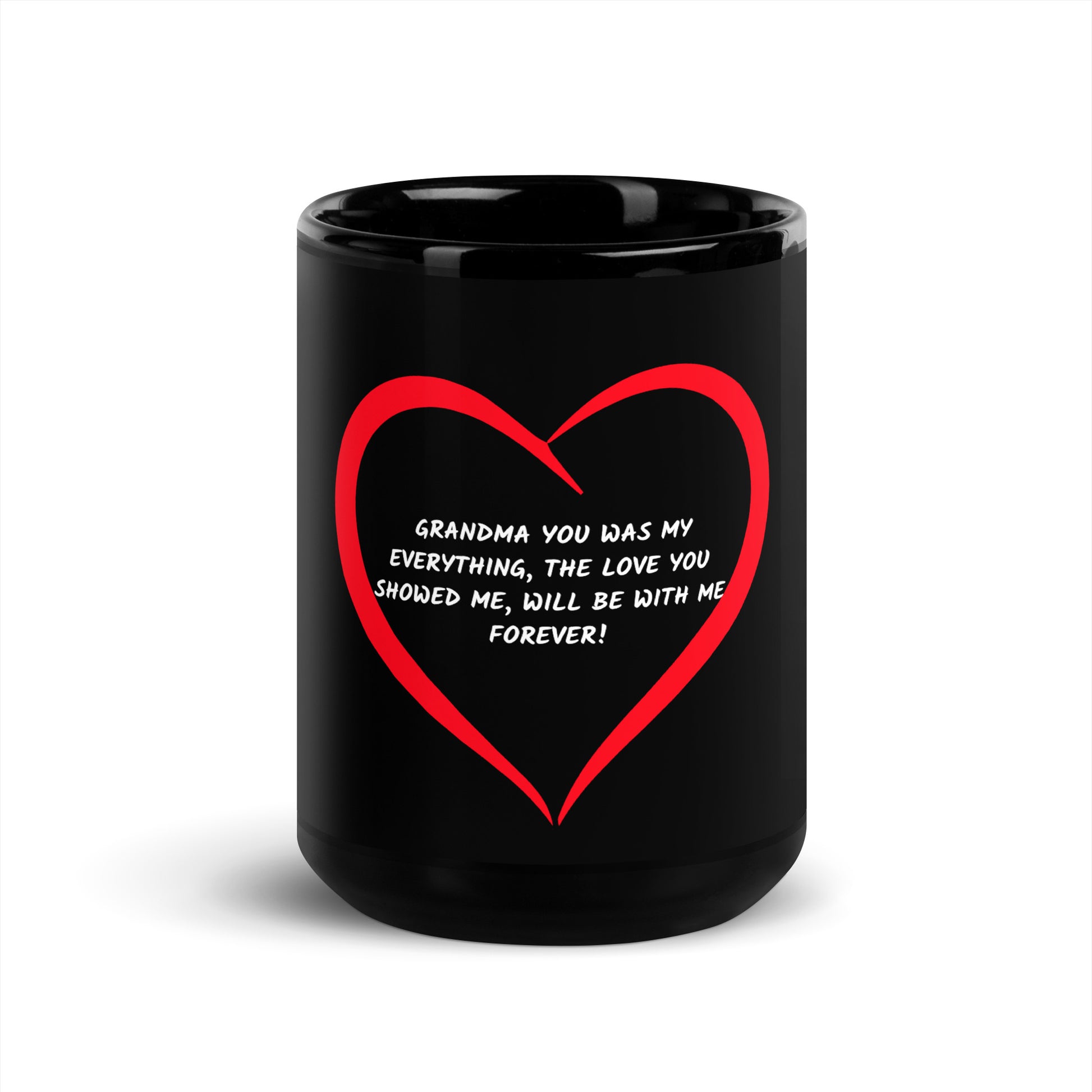 Inspirational Black Glossy Mug